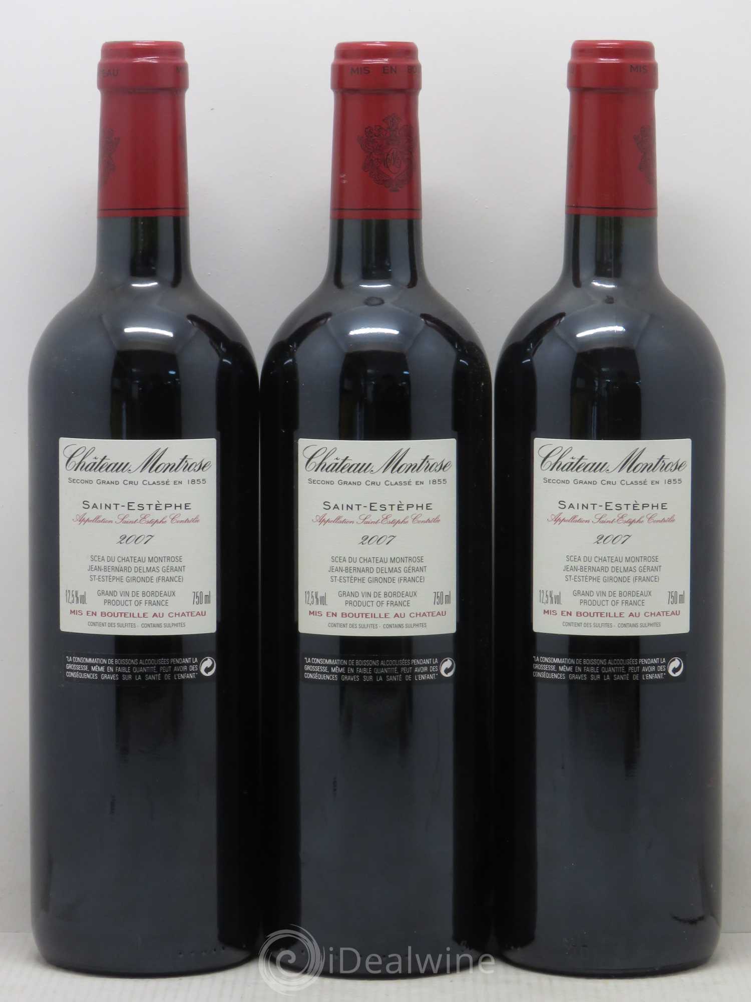 Château Montrose 2ème Grand Cru Classé 2007 - Lot de 6 bouteilles - 2