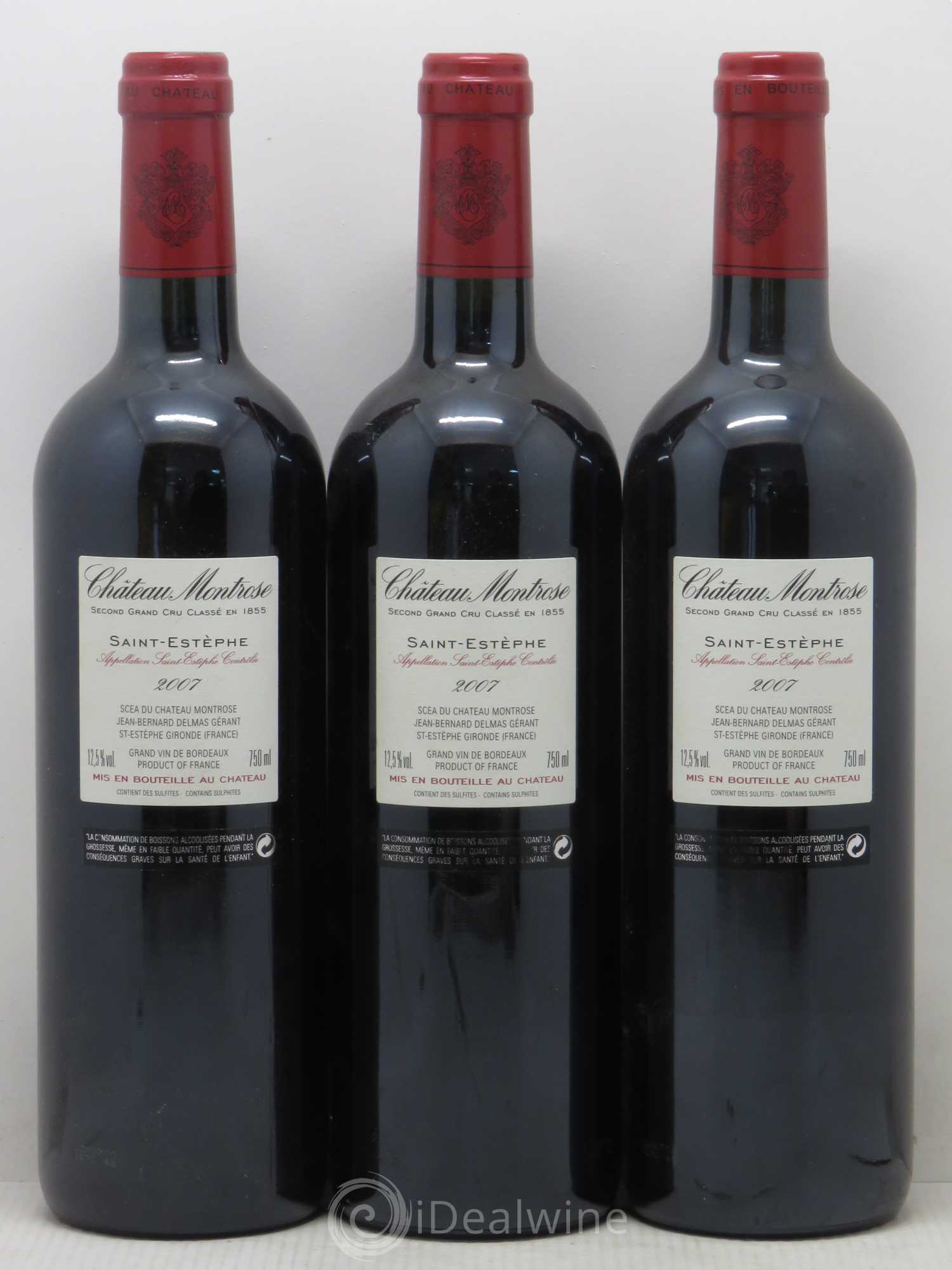 Château Montrose 2ème Grand Cru Classé 2007 - Lot de 6 bouteilles - 4