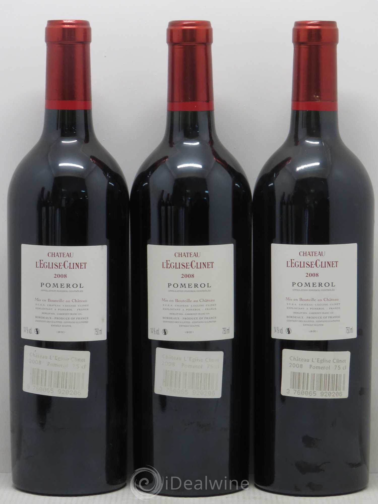 Château l' Église Clinet 2008 - Lot de 6 bouteilles - 2