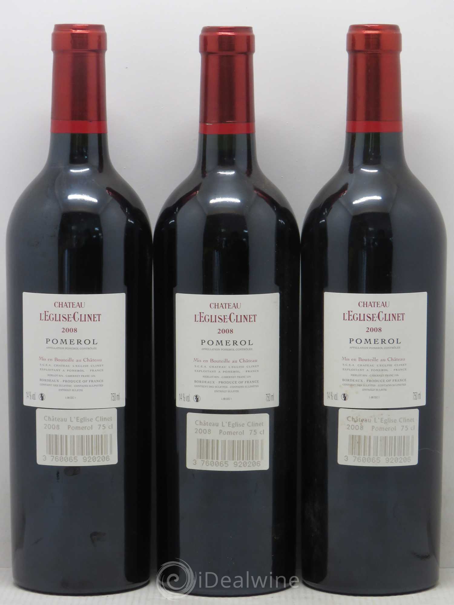 Château l' Église Clinet 2008 - Lot de 6 bouteilles - 4