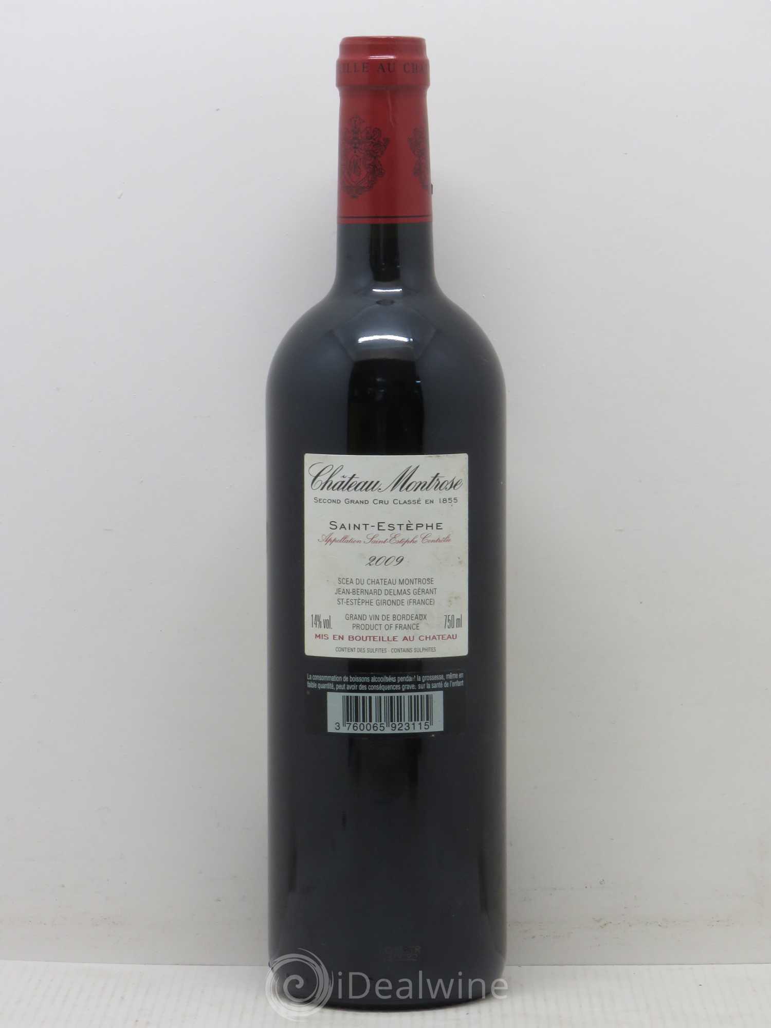 Château Montrose 2ème Grand Cru Classé 2009 - Lot de 1 bouteille - 1