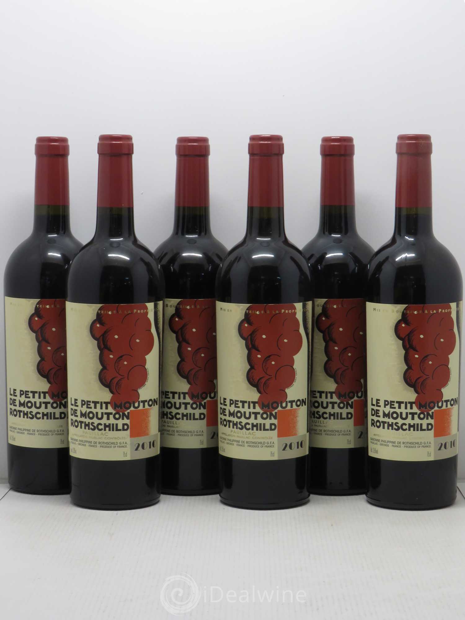 Petit Mouton Second Vin 2010 - Lot de 6 bouteilles - 0