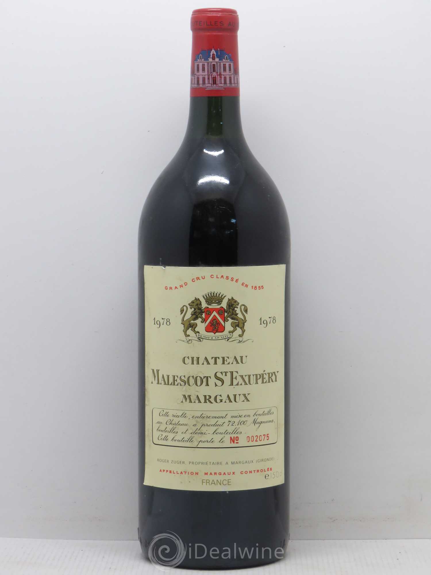 Château Malescot Saint-Exupéry 3ème Grand Cru Classé 1978 - Lot de 1 magnum - 0