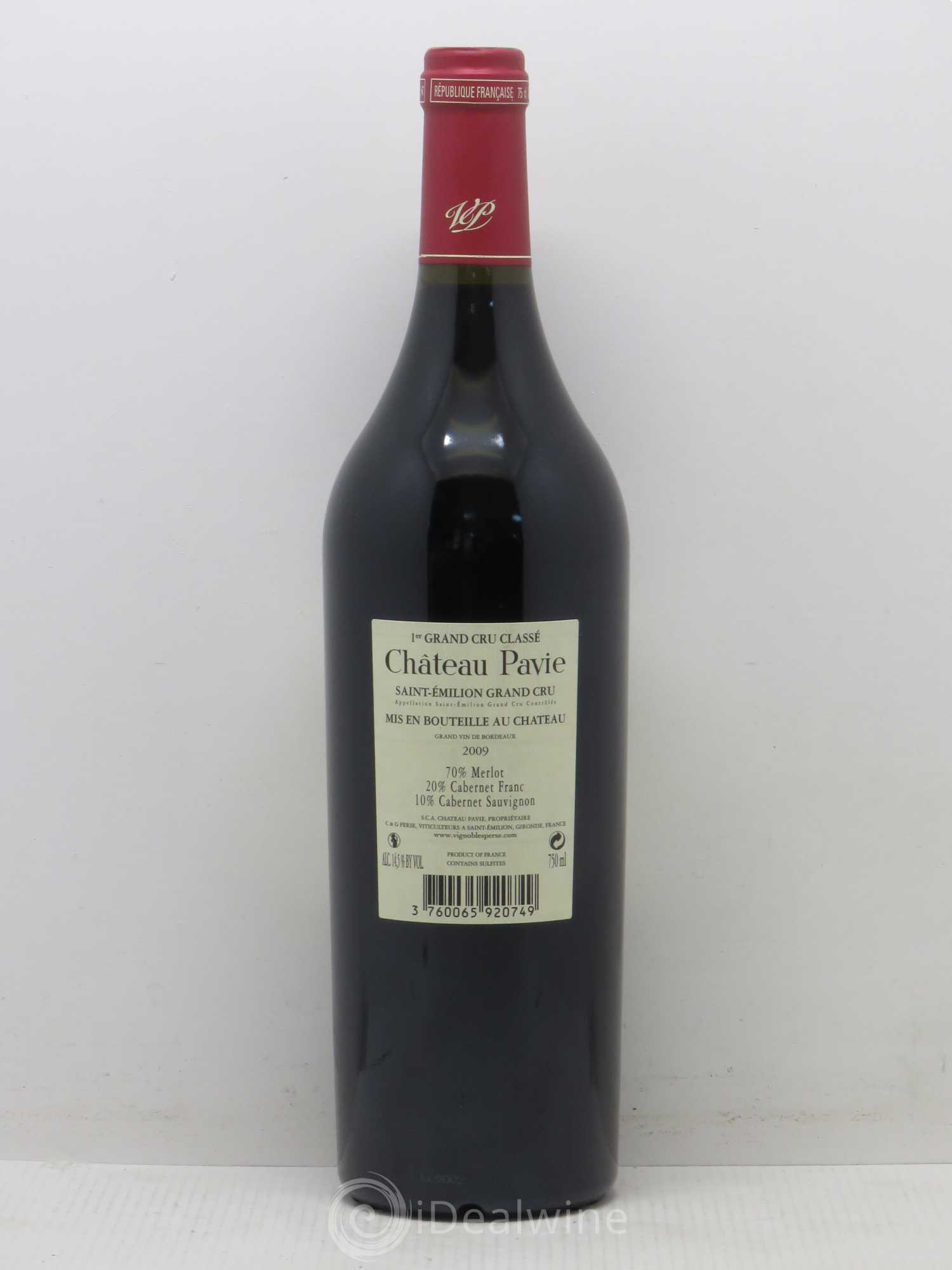 Château Pavie 1er Grand Cru Classé A 2009 - Lot de 1 bouteille - 1