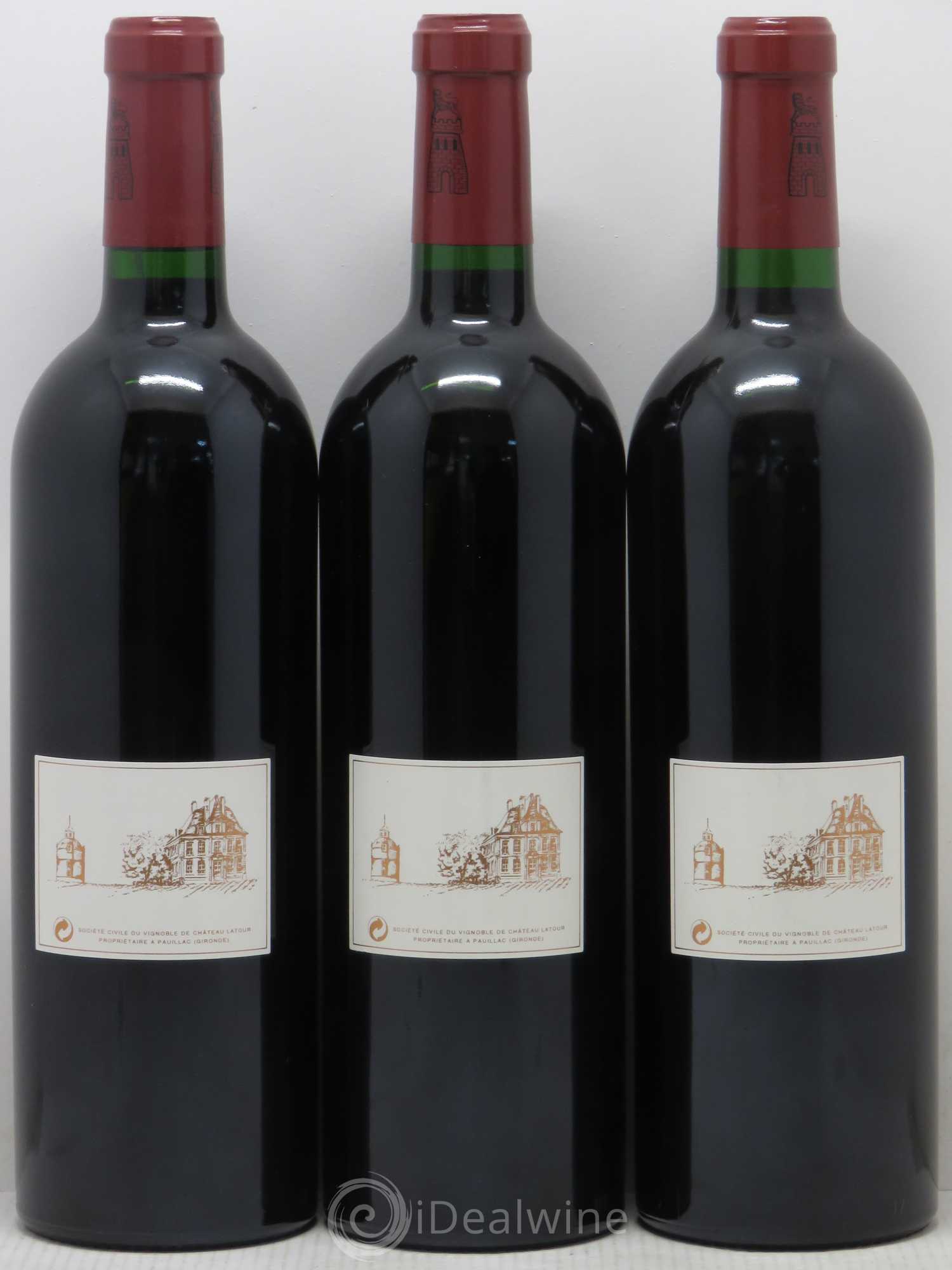 Château Latour 1er Grand Cru Classé 1998 - Lot de 3 bouteilles - 1