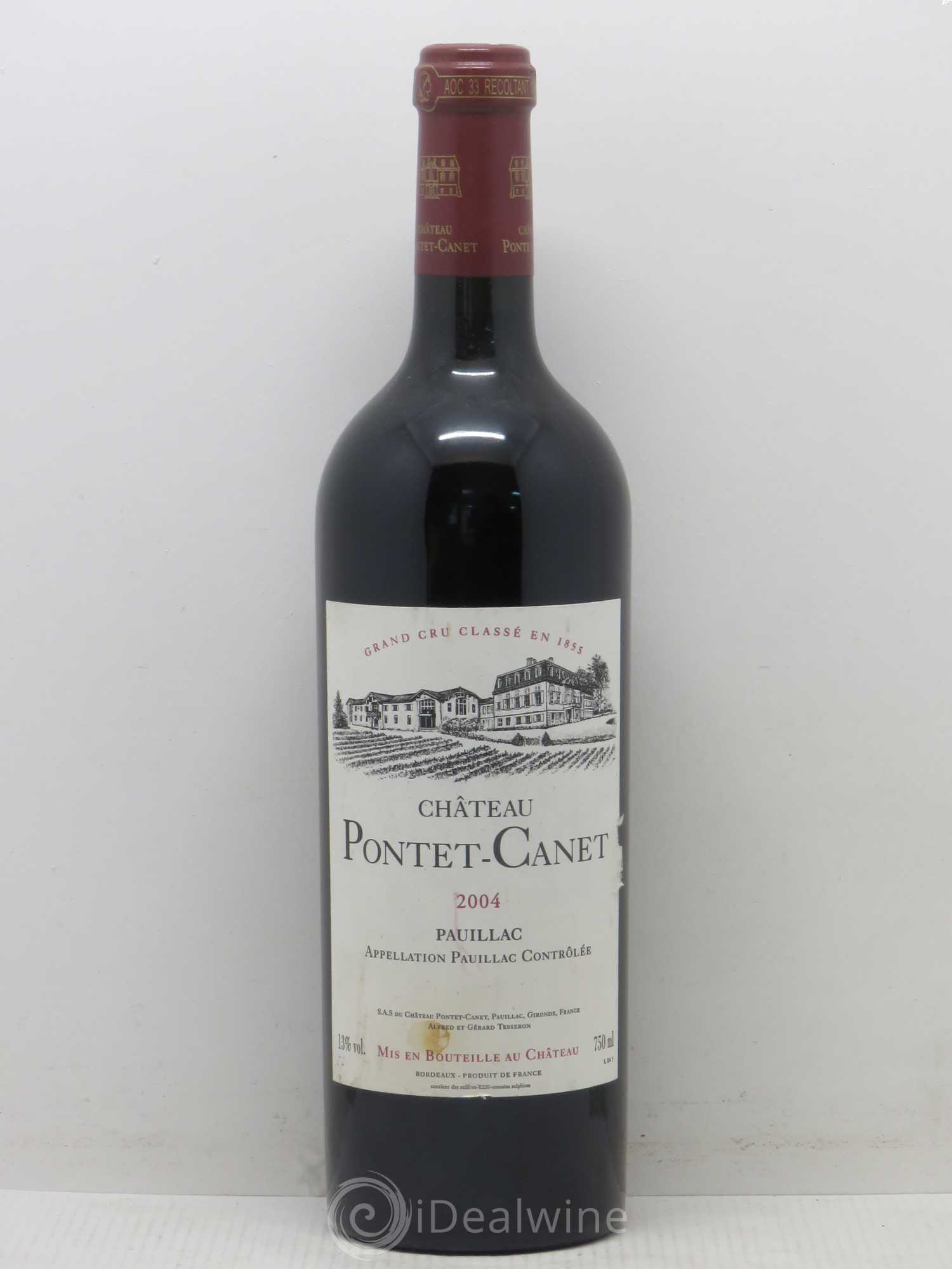 Château Pontet Canet 5ème Grand Cru Classé 2004 - Lot de 1 bouteille - 0