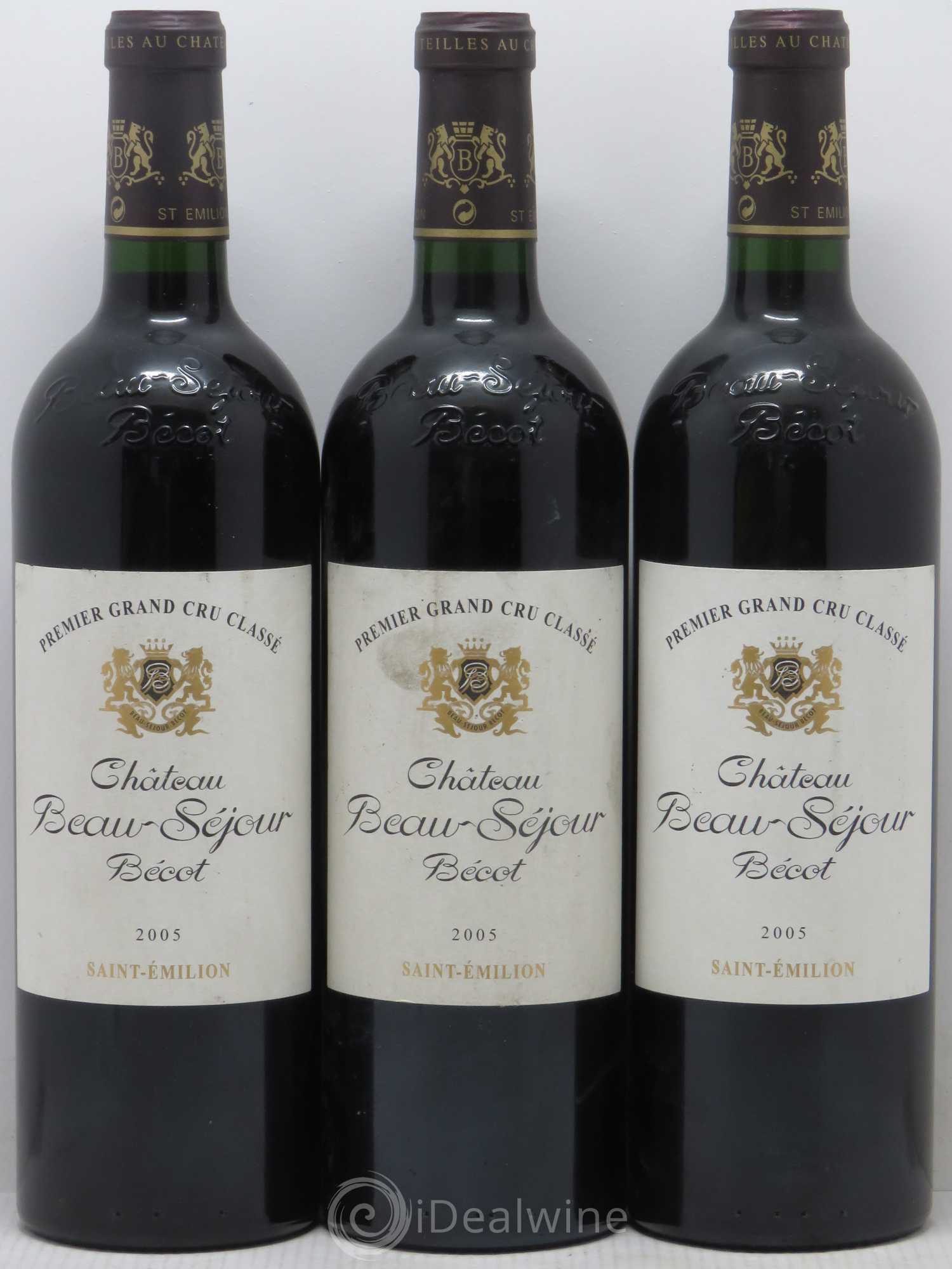 Château Beau-Séjour Bécot 1er Grand Cru Classé B 2005 - Lotto di 6 bottiglie - 2