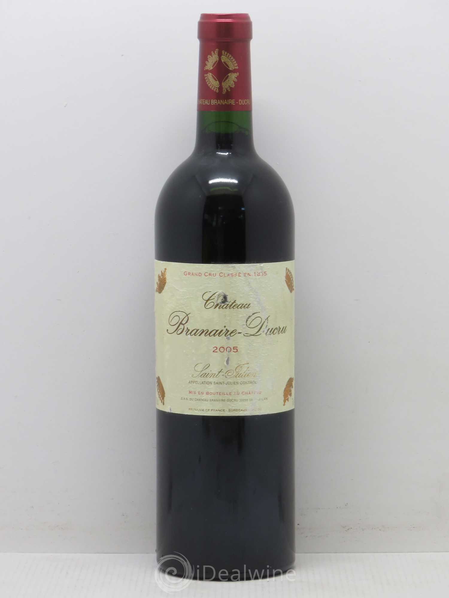 Château Branaire Ducru 4ème Grand Cru Classé 2005 - Lot de 1 bouteille - 0