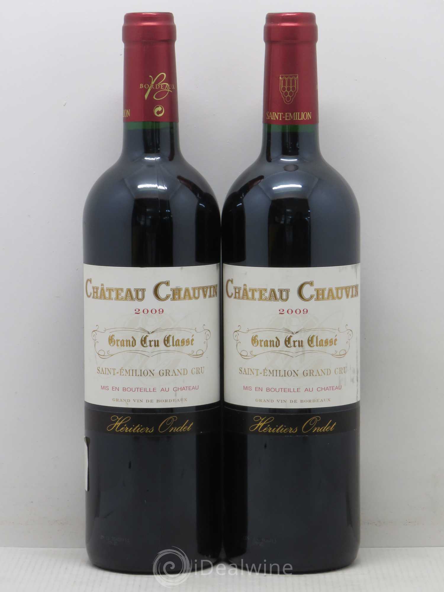 Château Chauvin Grand Cru Classé 2009 - Lot de 2 bouteilles - 0