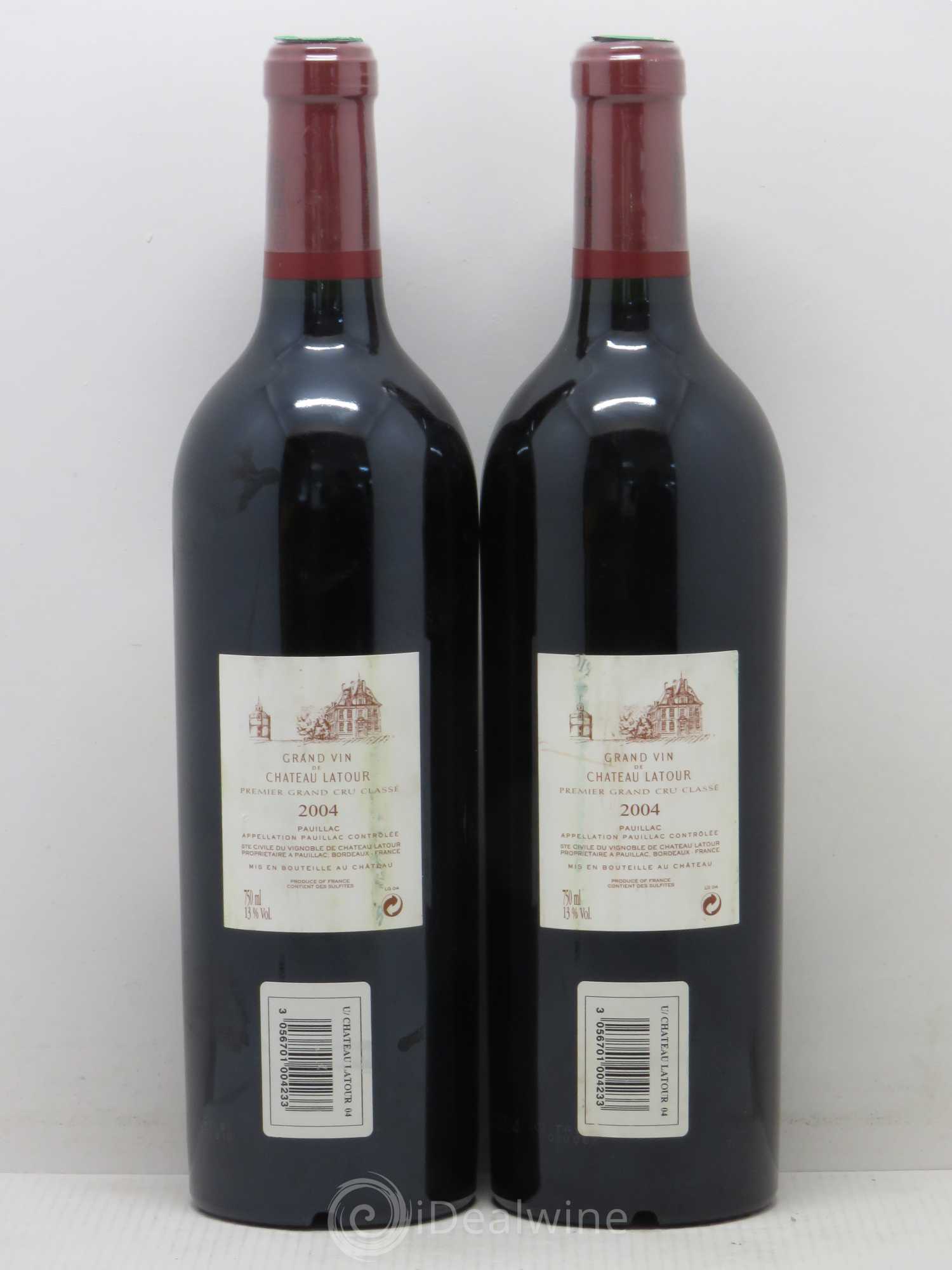 Château Latour 1er Grand Cru Classé 2004 - Lot de 2 bouteilles - 1