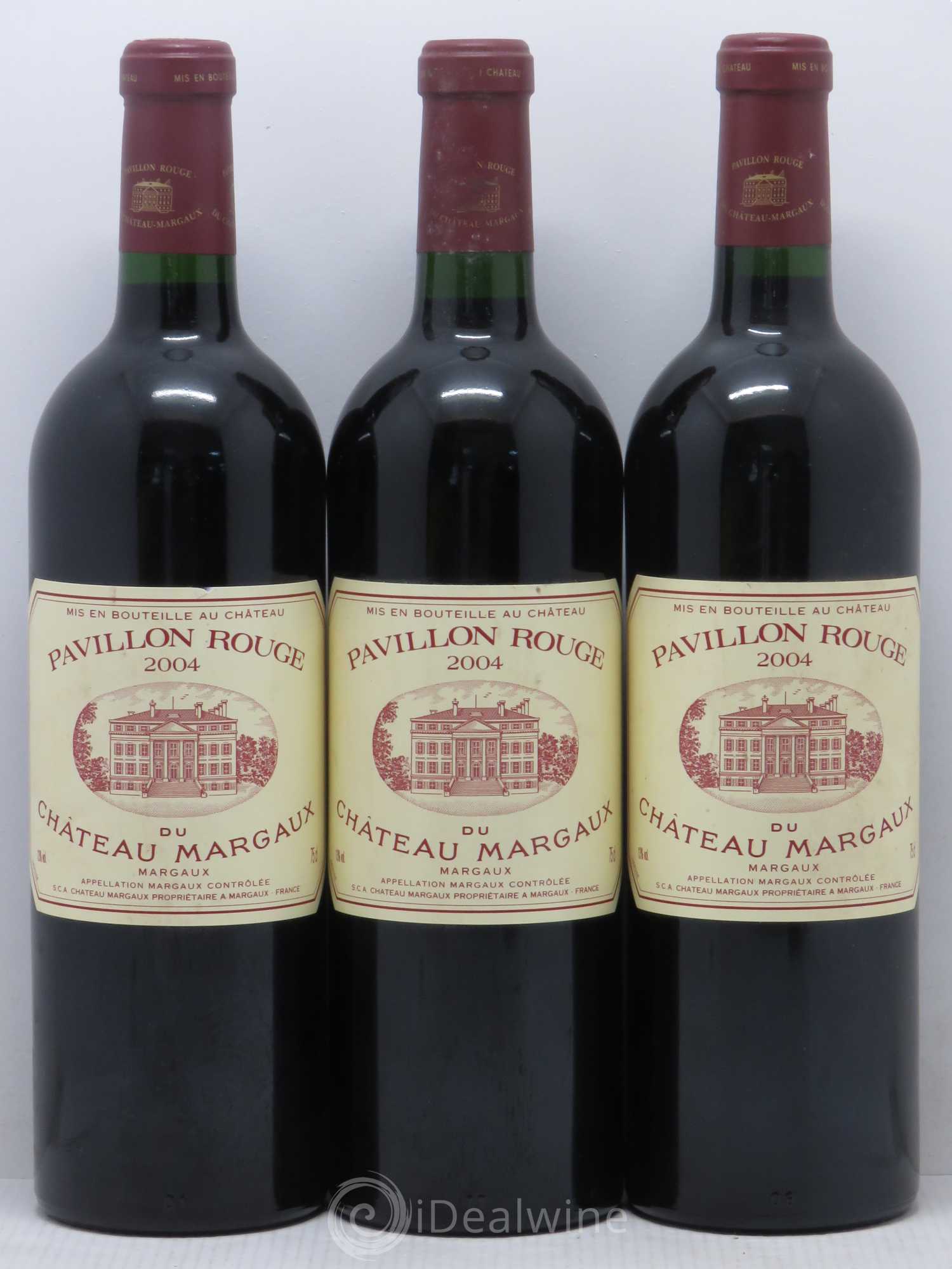 Pavillon Rouge du Château Margaux Second Vin 2004 - Lot de 3 bouteilles - 0