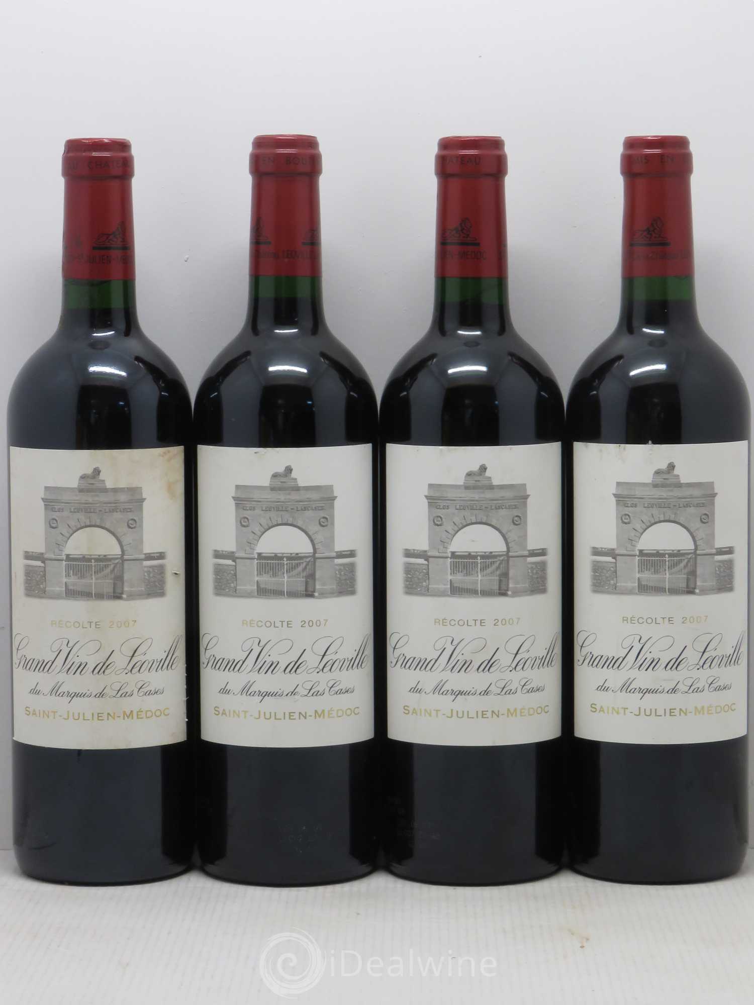 Château Léoville Las Cases 2ème Grand Cru Classé 2007 - Lot de 4 bouteilles - 0