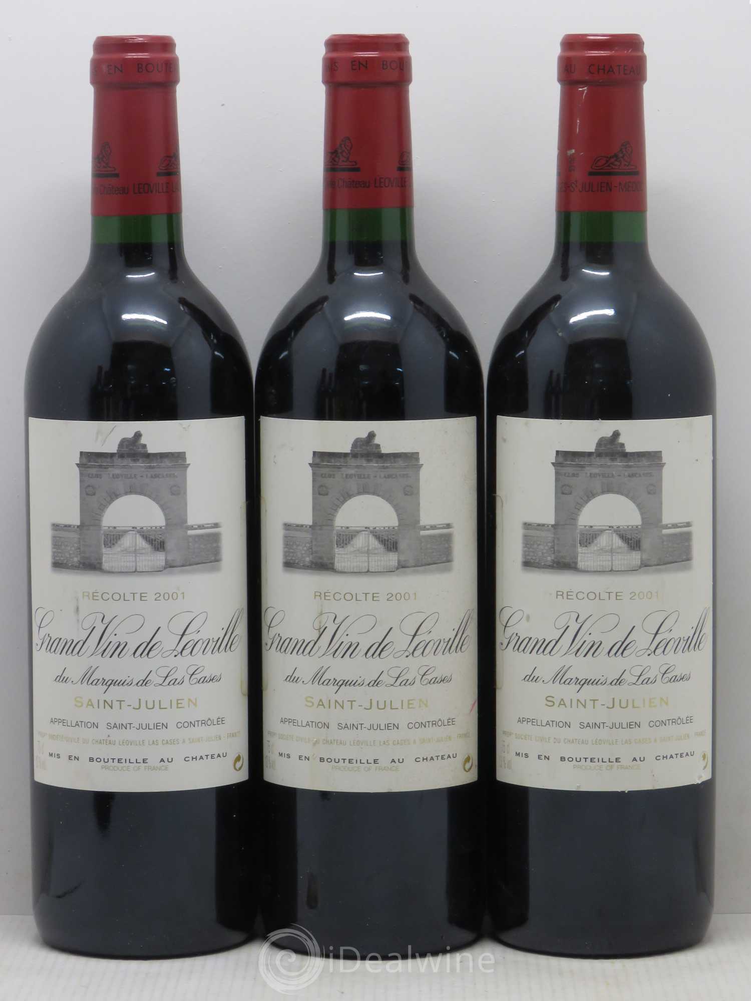 Château Léoville Las Cases 2ème Grand Cru Classé 2001 - Lot de 5 bouteilles - 1