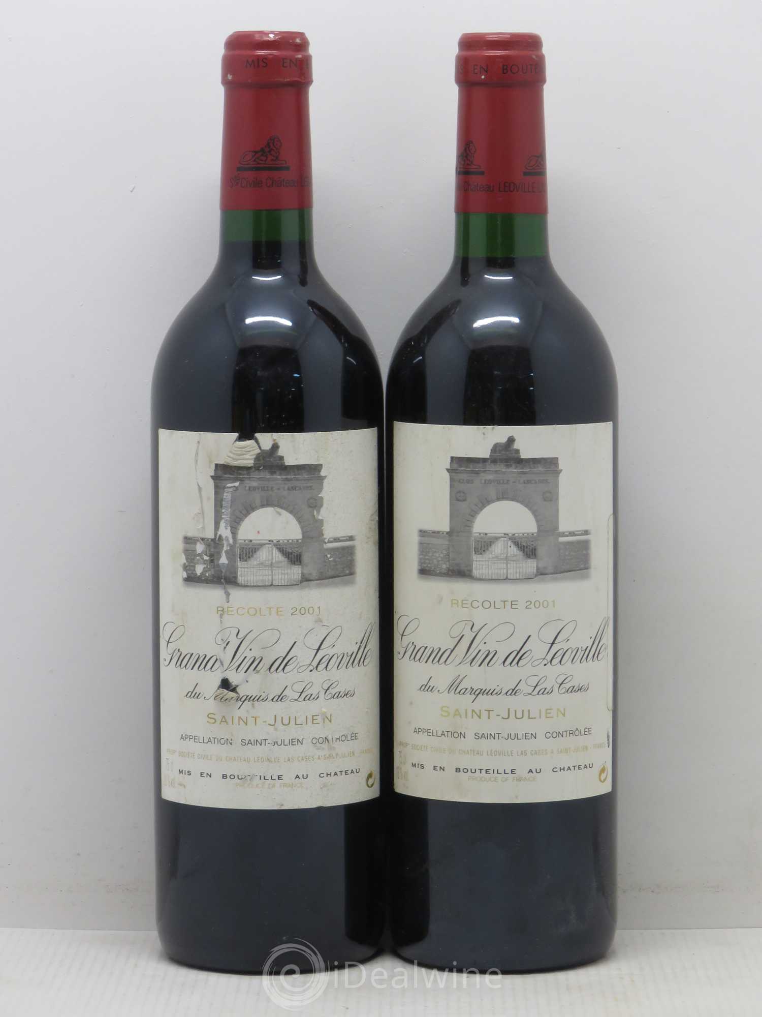 Château Léoville Las Cases 2ème Grand Cru Classé 2001 - Lot de 5 bouteilles - 2