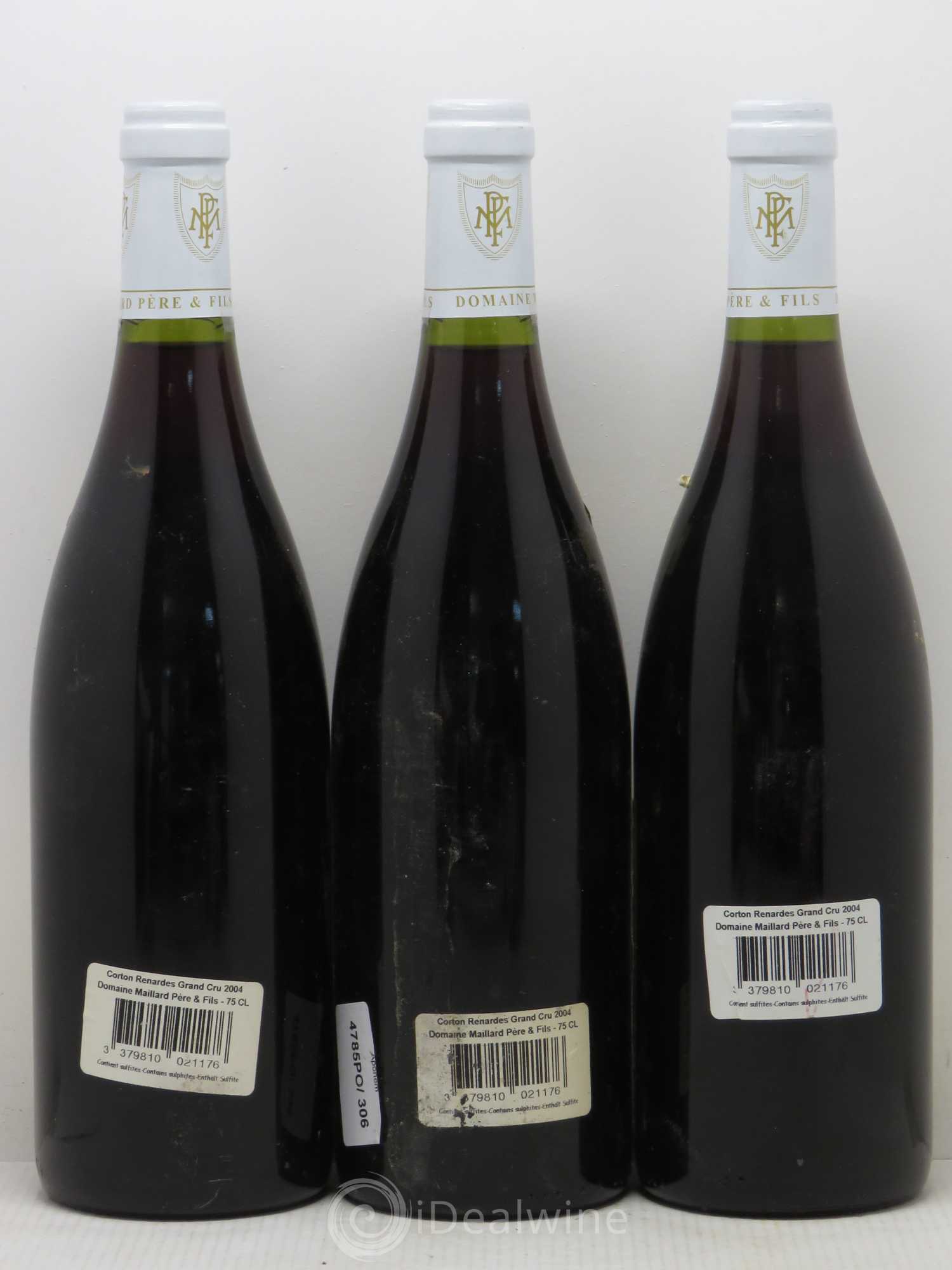 Corton Grand Cru Renardes Maillard 2004 - Posten von 3 Flaschen - 1