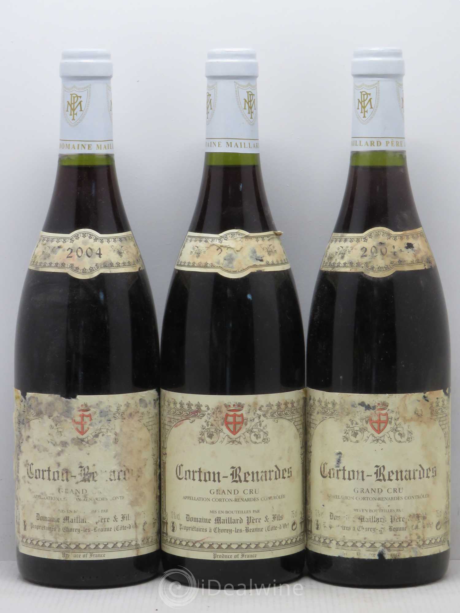 Corton Grand Cru Renardes Maillard 2004 - Posten von 3 Flaschen - 0