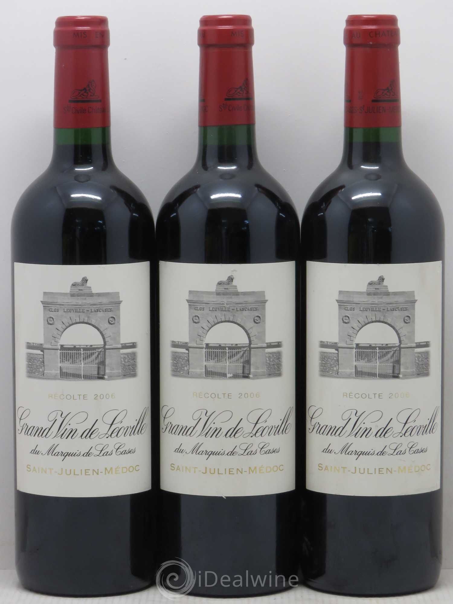 Château Léoville Las Cases 2ème Grand Cru Classé 2006 - Lot de 3 bouteilles - 0
