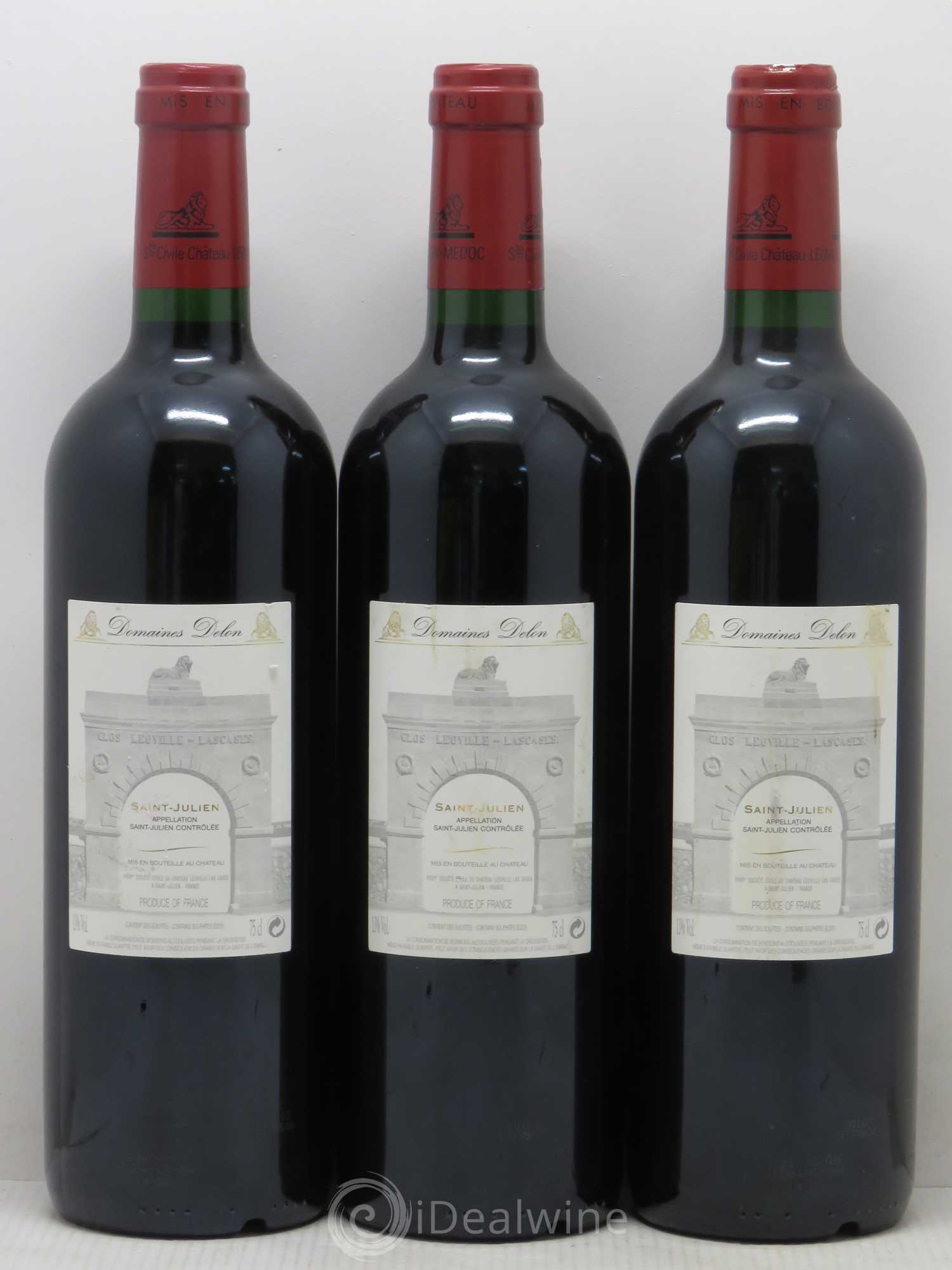 Château Léoville Las Cases 2ème Grand Cru Classé 2004 - Lot de 3 bouteilles - 1