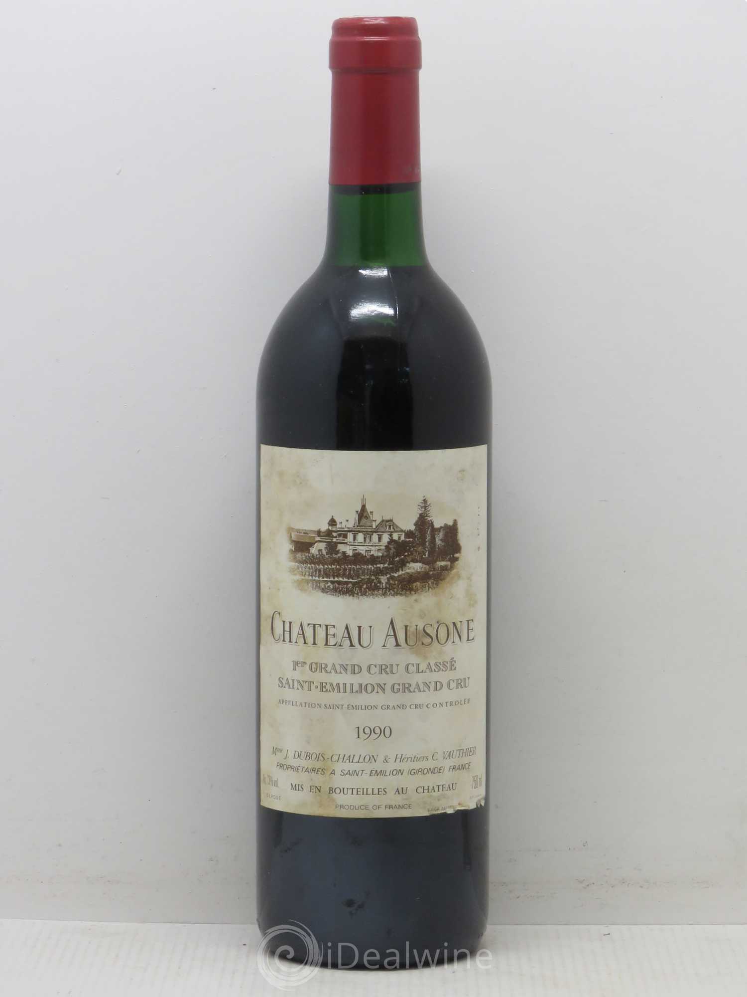 Château Ausone 1er Grand Cru Classé A 1990 - Lot de 1 bouteille - 0