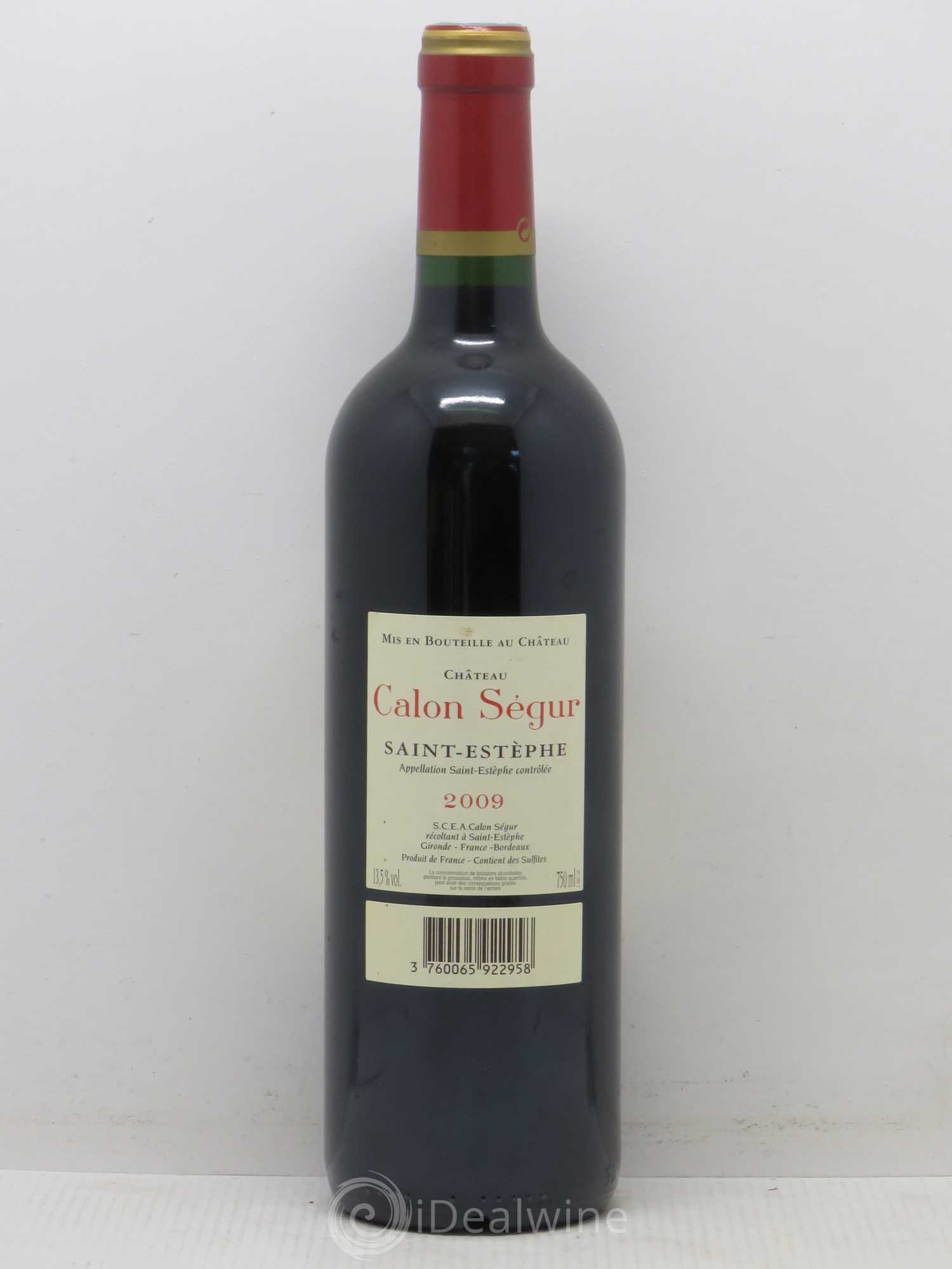 Château Calon Ségur 3ème Grand Cru Classé 2009 - Lot de 1 bouteille - 1