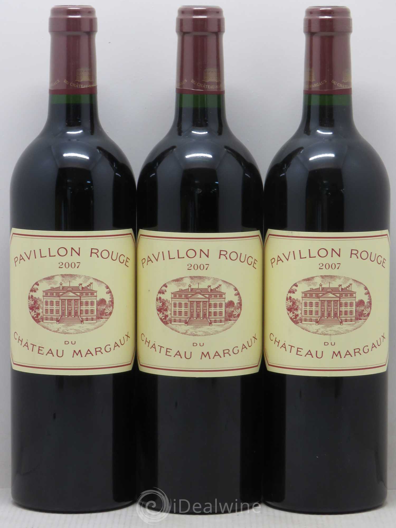 Pavillon Rouge du Château Margaux Second Vin 2007 - Lot de 3 bouteilles - 0