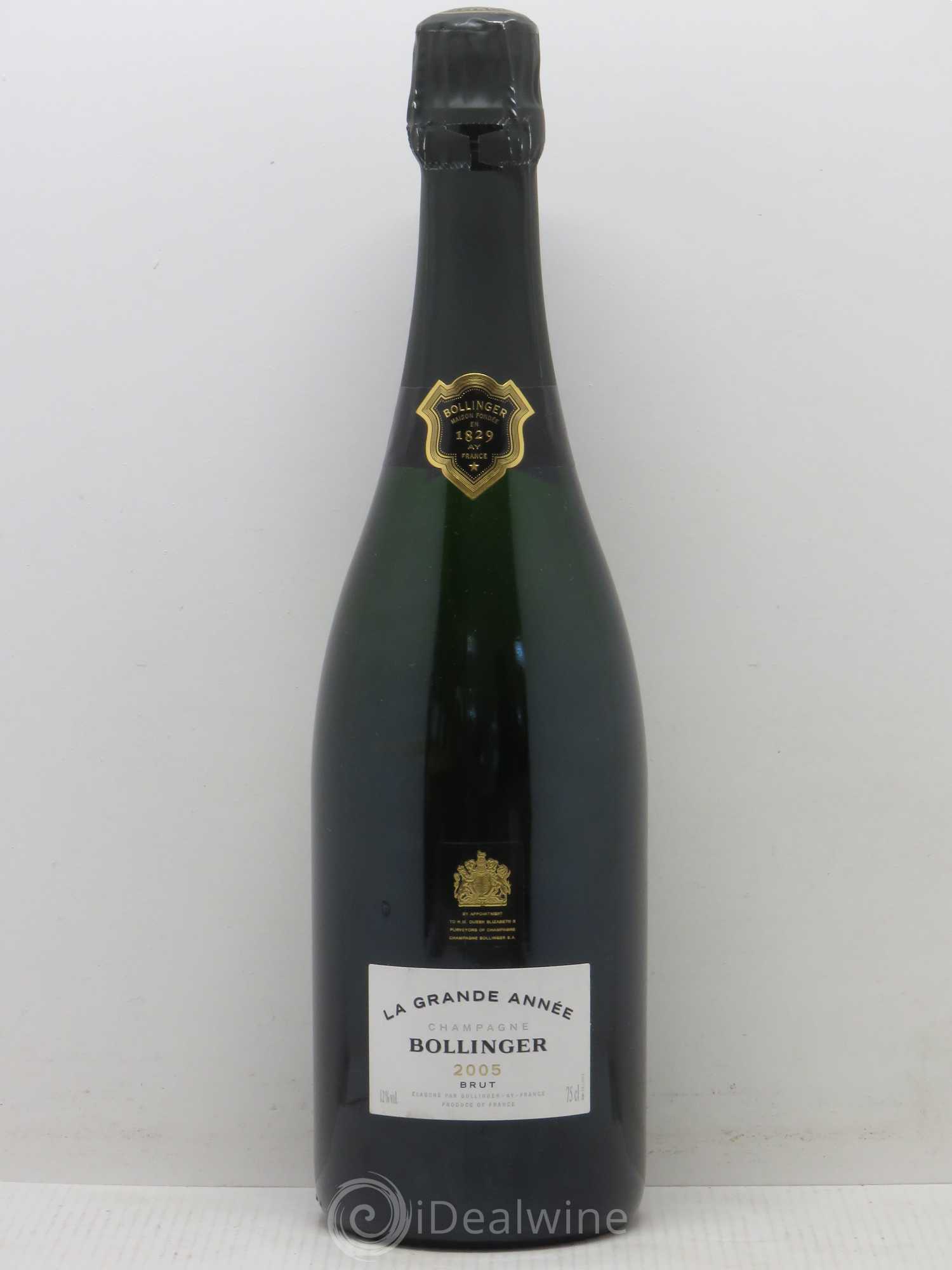 La Grande Année Brut Bollinger 2005 - Lot de 1 bouteille - 0