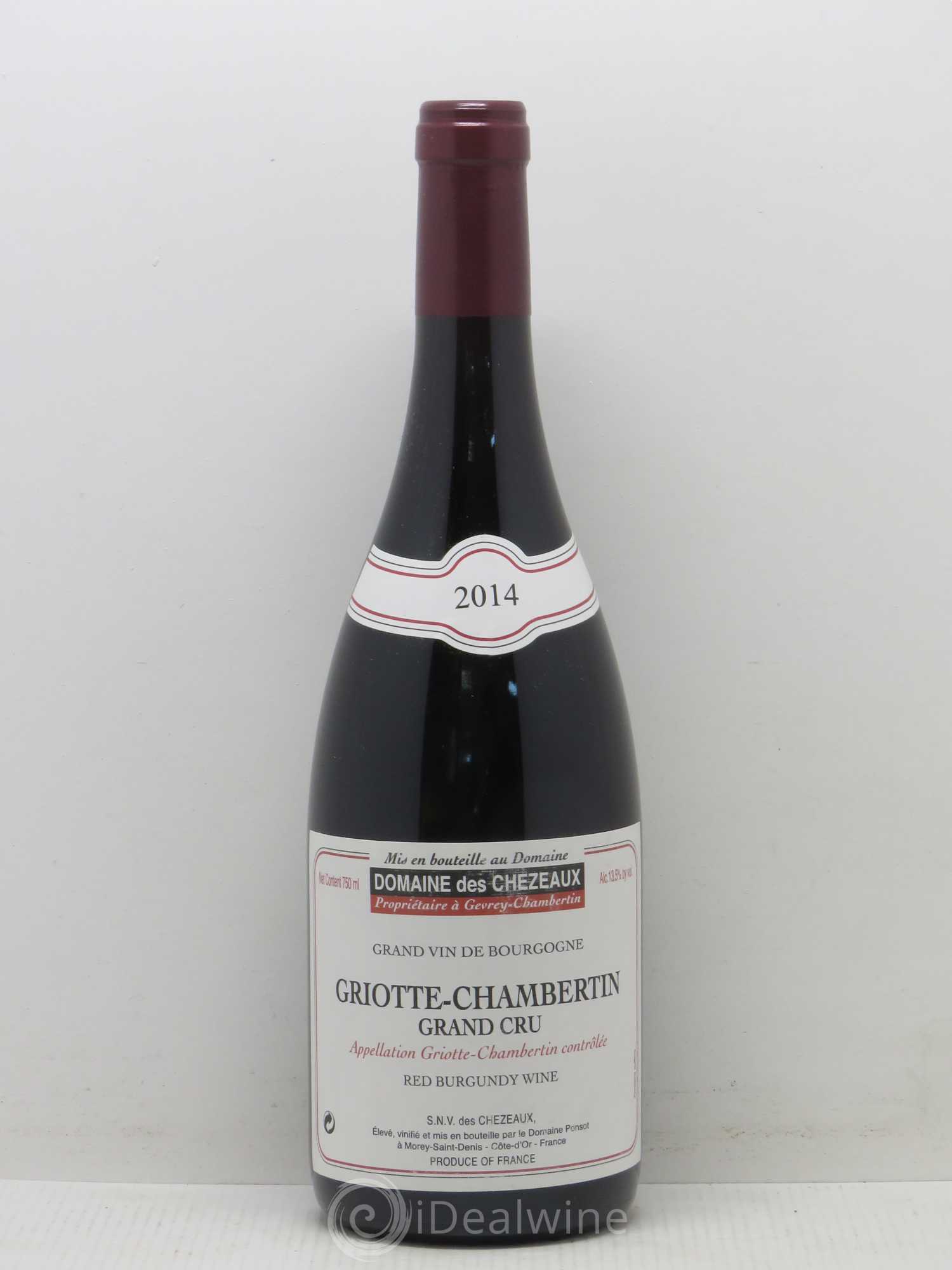 Griotte-Chambertin Grand Cru Domaine Des Chezeaux 2014 - Posten von 1 Flasche - 0