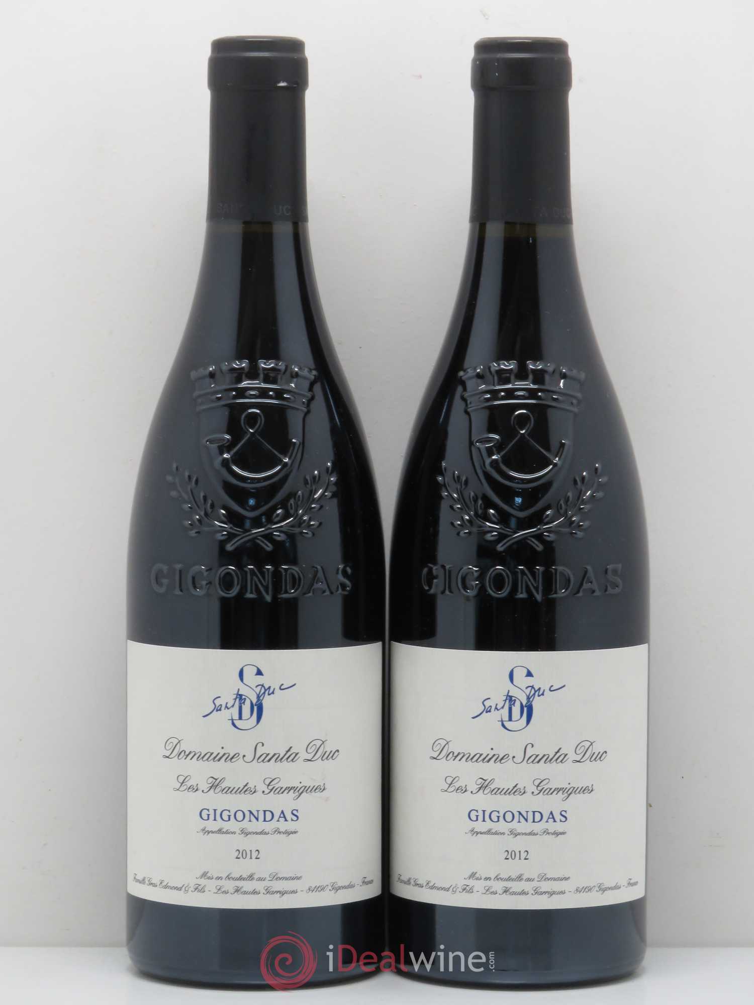 Gigondas Santa Duc (Domaine) Hautes Garrigues Famille Gras 2012 - Lot de 2 bouteilles - 0