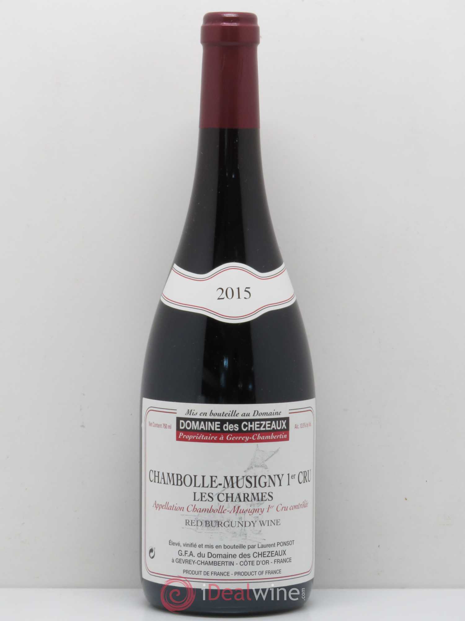 Chambolle-Musigny 1er Cru Charmes Domaine Des Chezeaux 2015 - Posten von 1 Flasche - 0