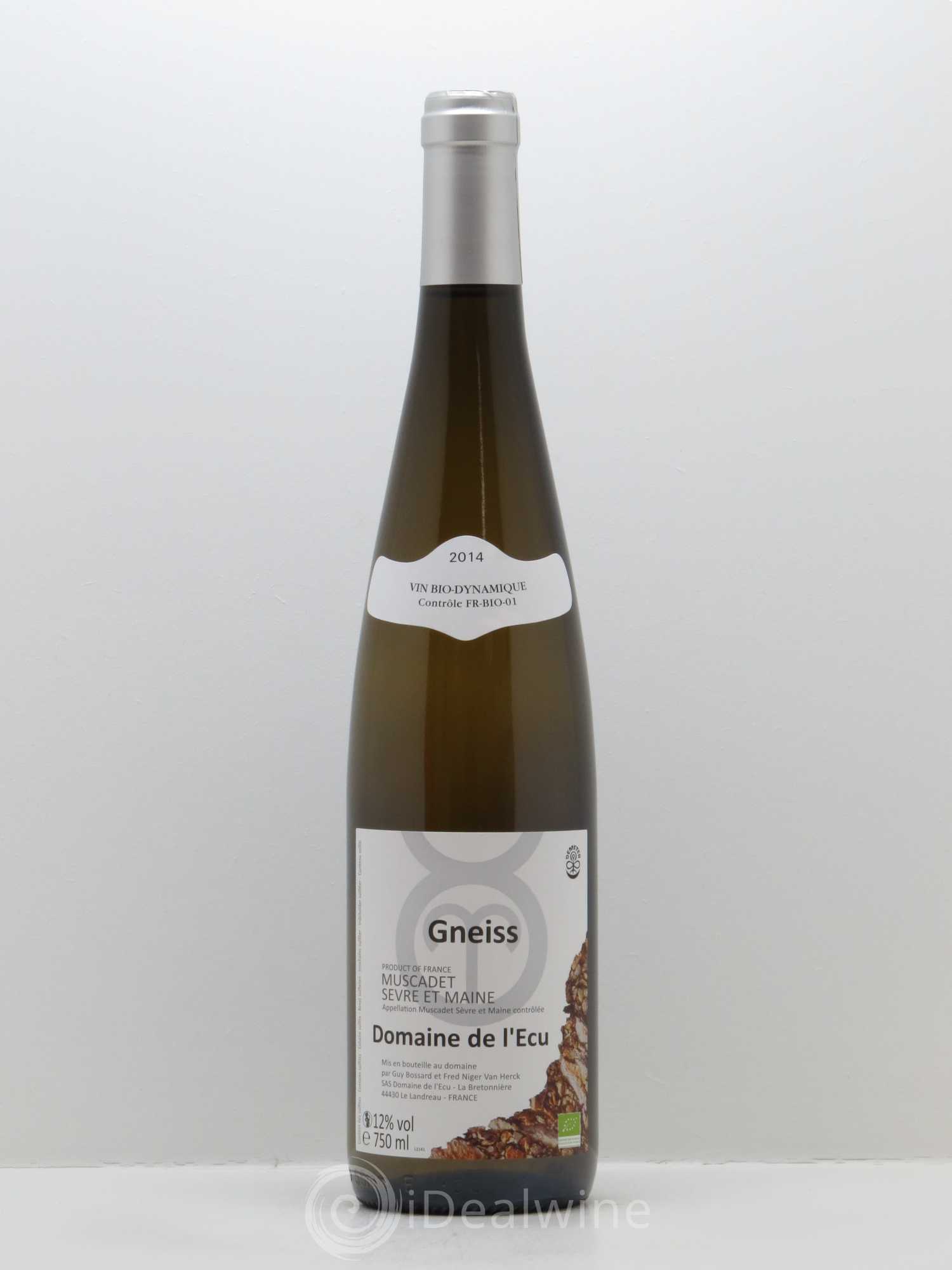 Muscadet-Sèvre-et-Maine Expression de Gneiss Domaine de L'Ecu 2014 - Lot de 1 bouteille - 0