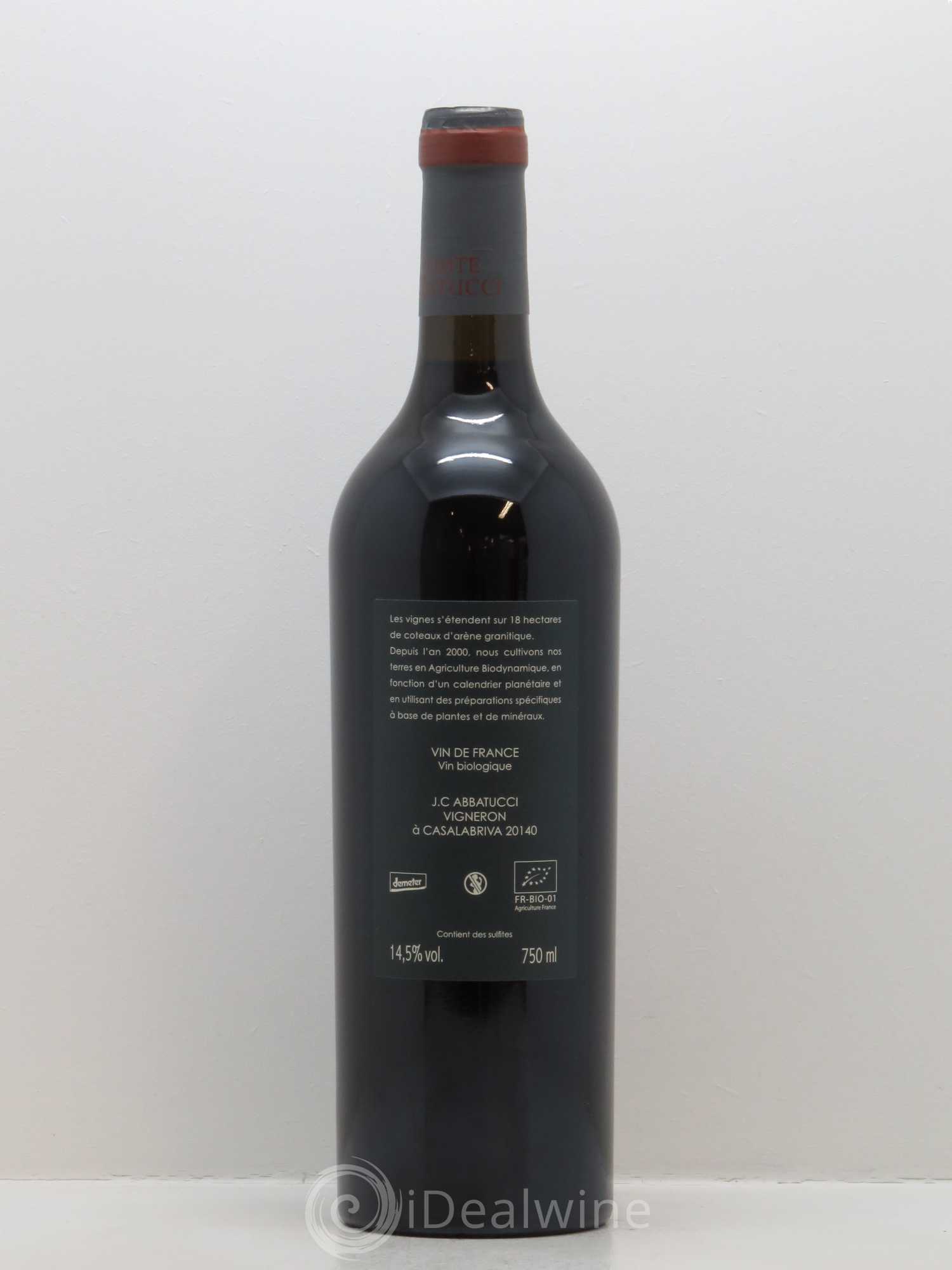 Vin de France Monte Bianco Comte Abbatucci (Domaine) 2015 - Lot de 1 bouteille - 1