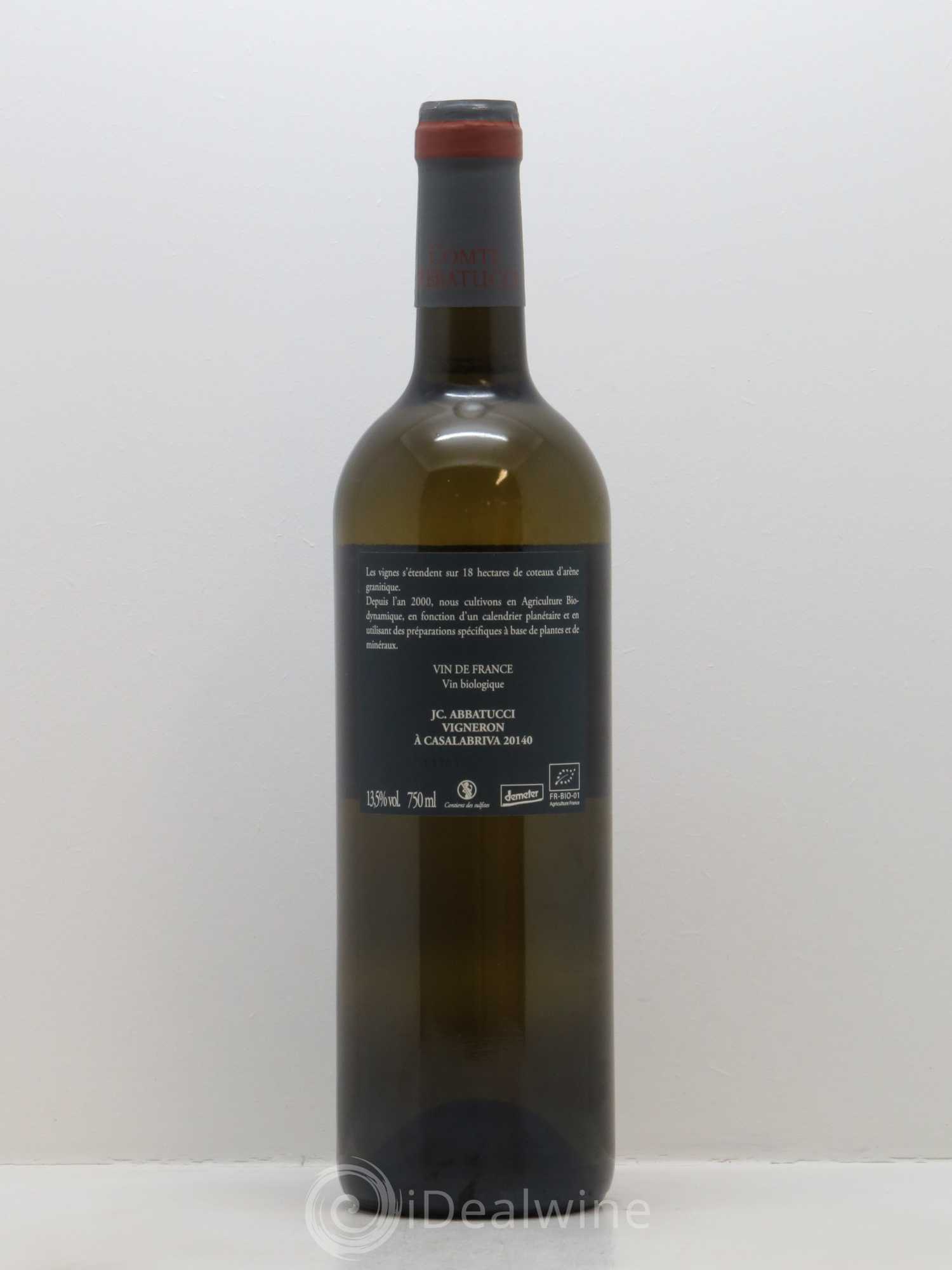 Vin de France Faustine Vieilles Vignes Comte Abbatucci (Domaine) 2017 - Lot de 1 bouteille - 1