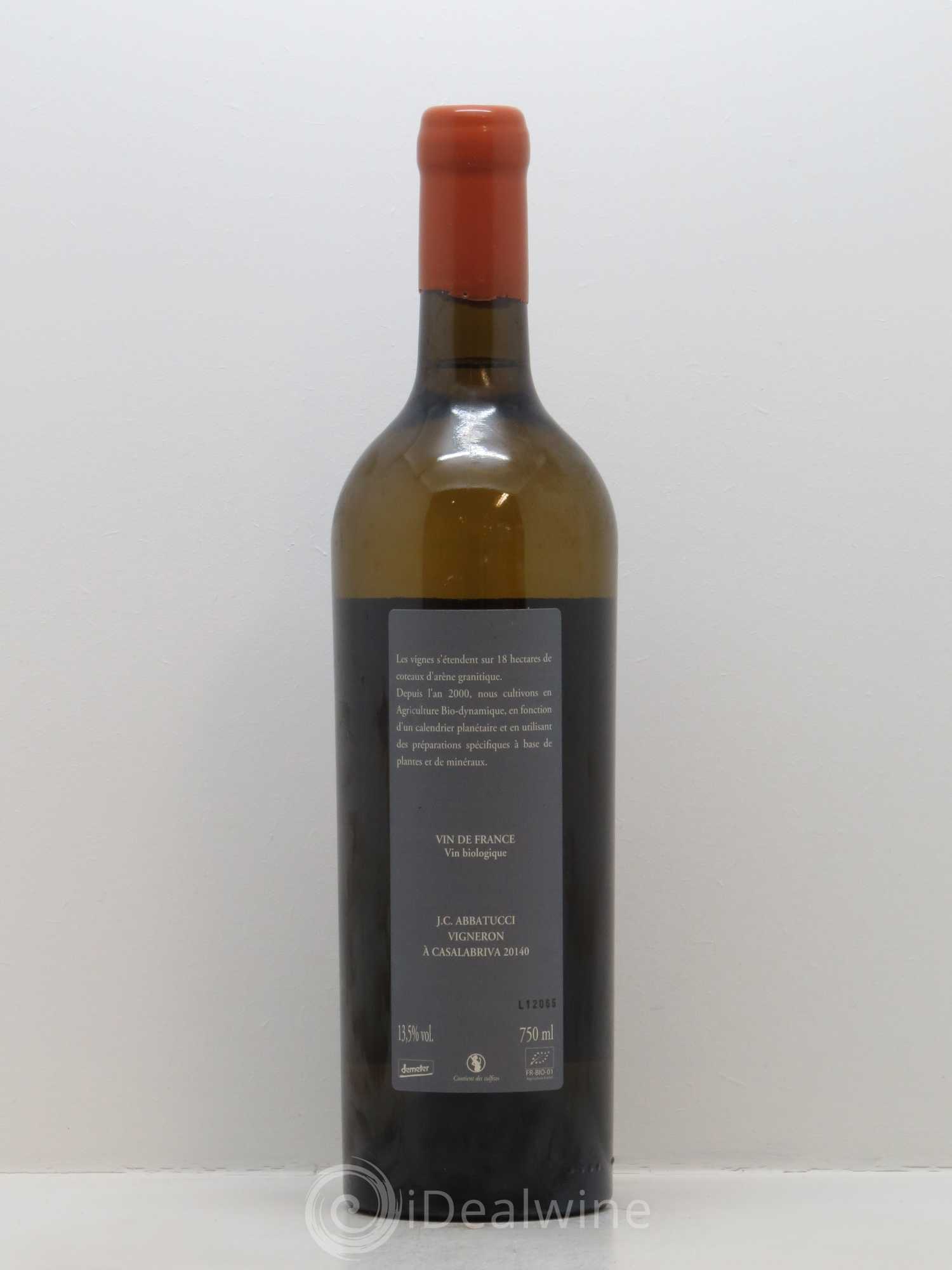 Vin de France Diplomate d'Empire Comte Abbatucci (Domaine) 2012 - Lot de 1 bouteille - 1