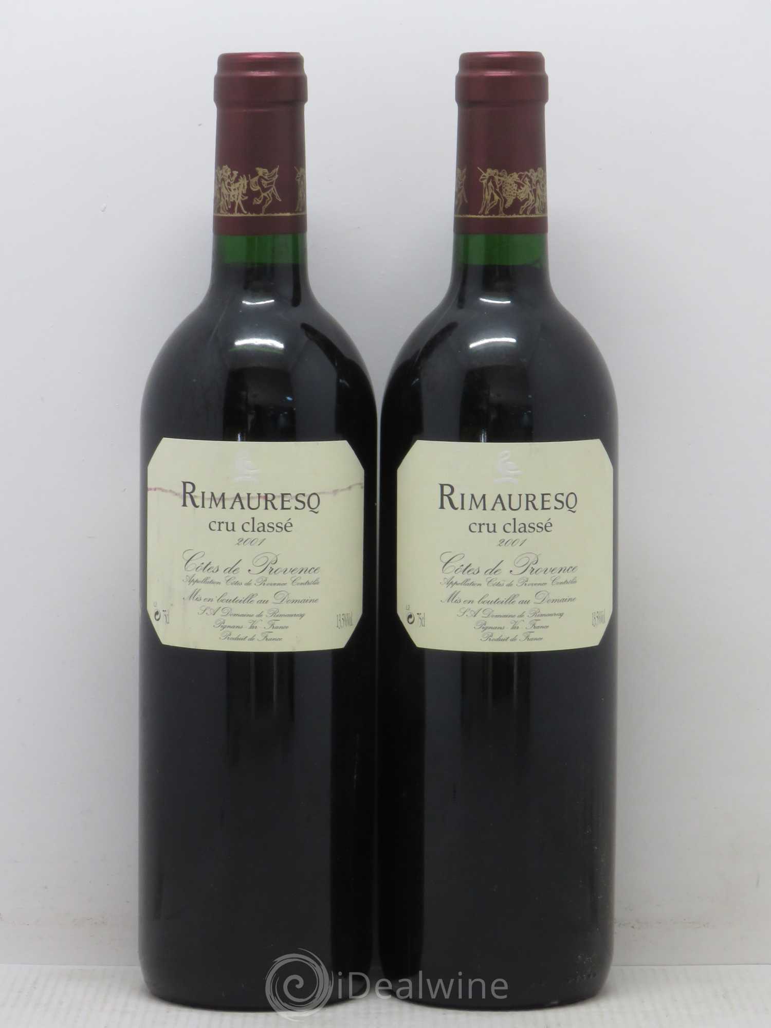 Côtes de Provence Rimauresq Cru Classé Classique de Rimauresq 2001 - Lot de 2 bouteilles - 0