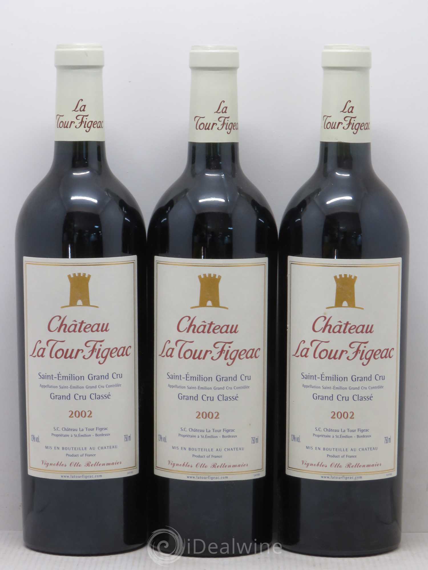Château la Tour Figeac Grand Cru Classé 2002 - Lot de 12 bouteilles - 3