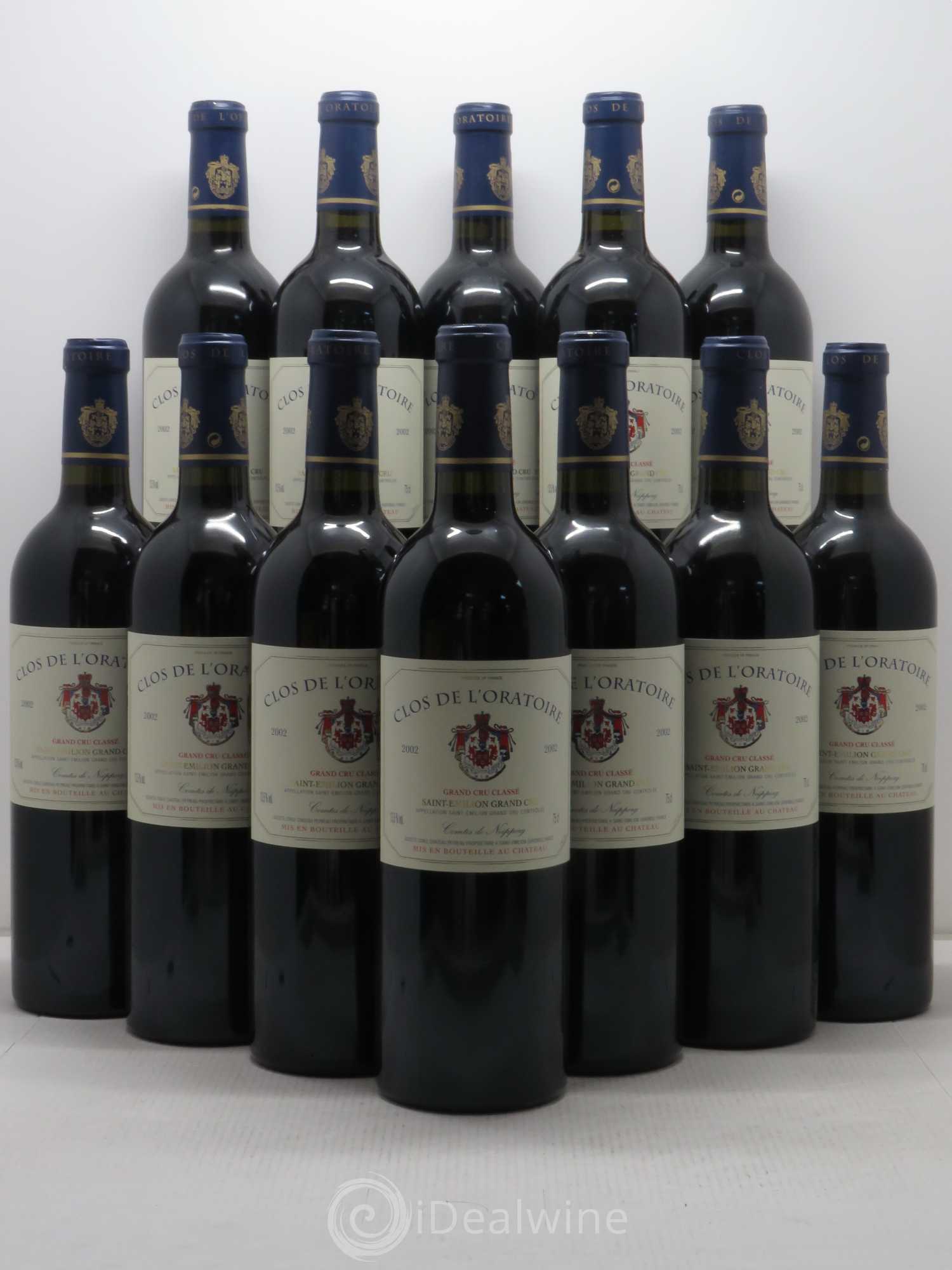 Clos de l'Oratoire Grand Cru Classé 2002 - Lot de 12 bouteilles - 0