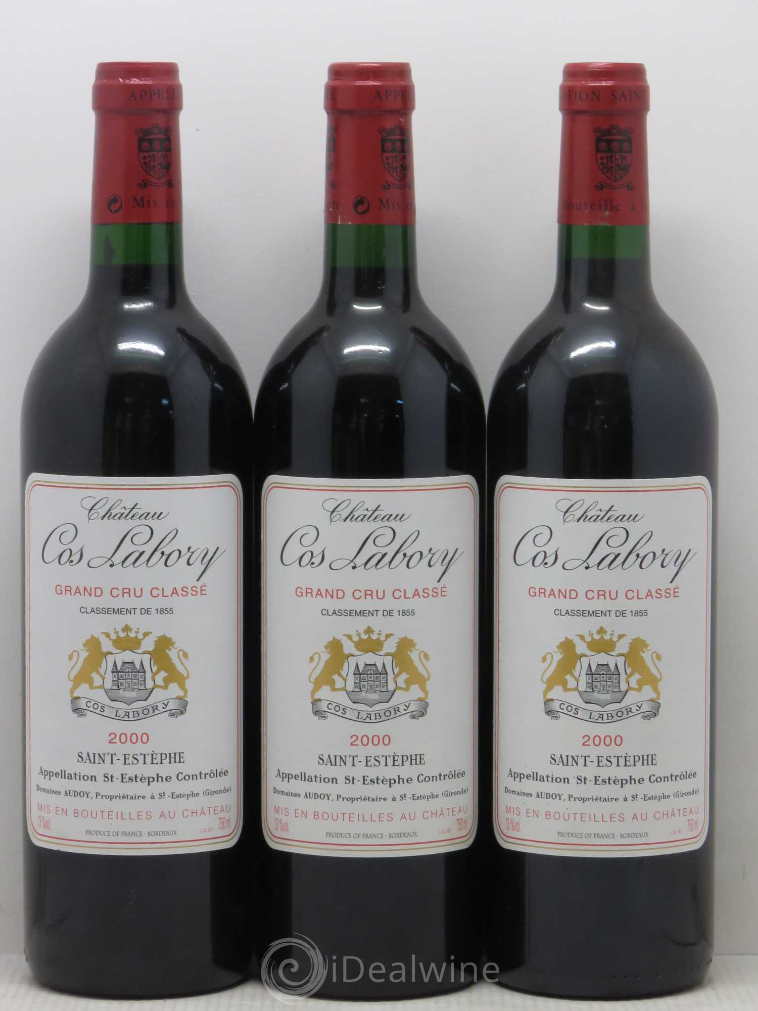 Château Cos Labory 5ème Grand Cru Classé 2000 - Lot de 6 bouteilles - 1
