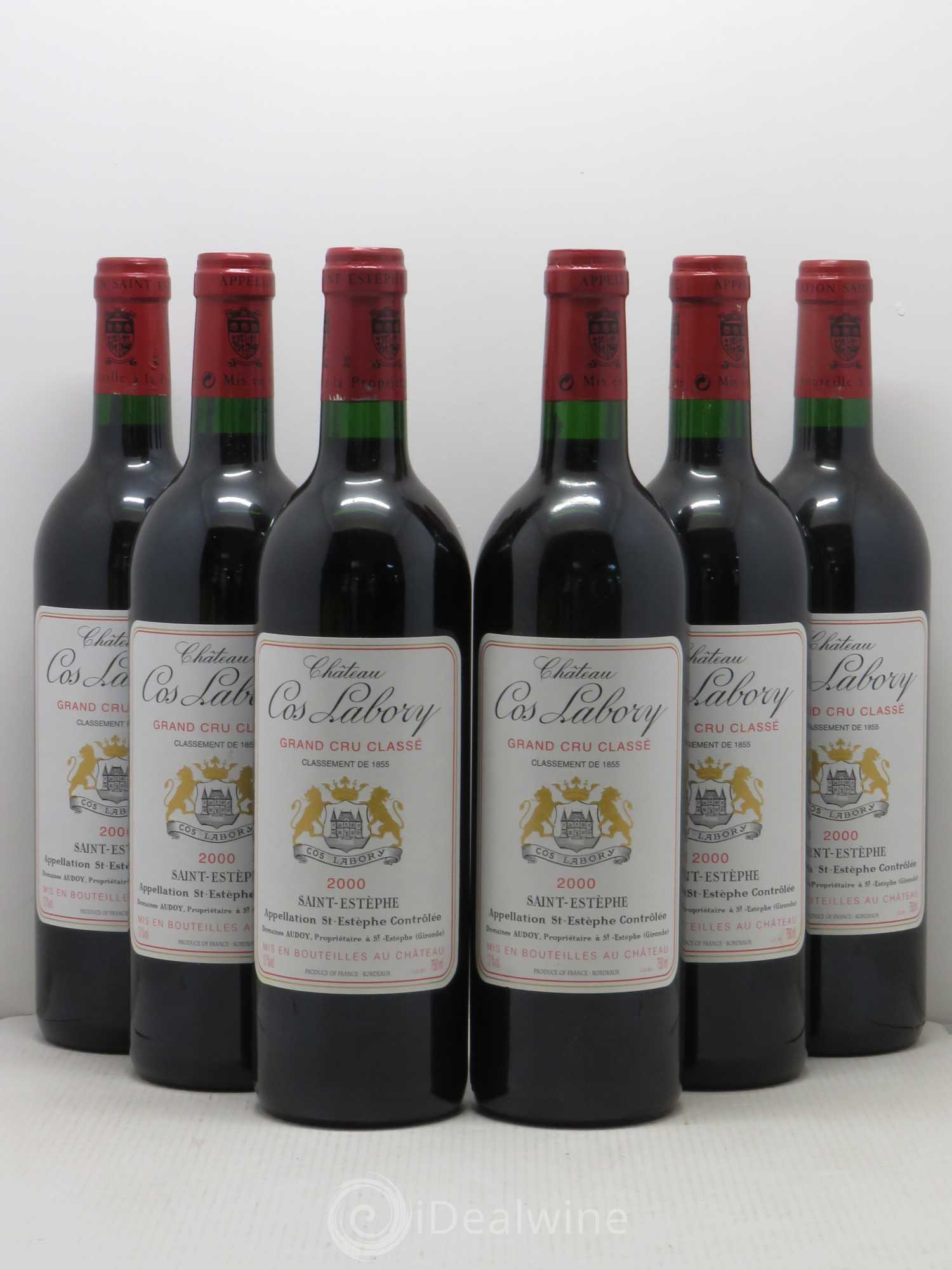 Château Cos Labory 5ème Grand Cru Classé 2000 - Lot de 6 bouteilles - 0