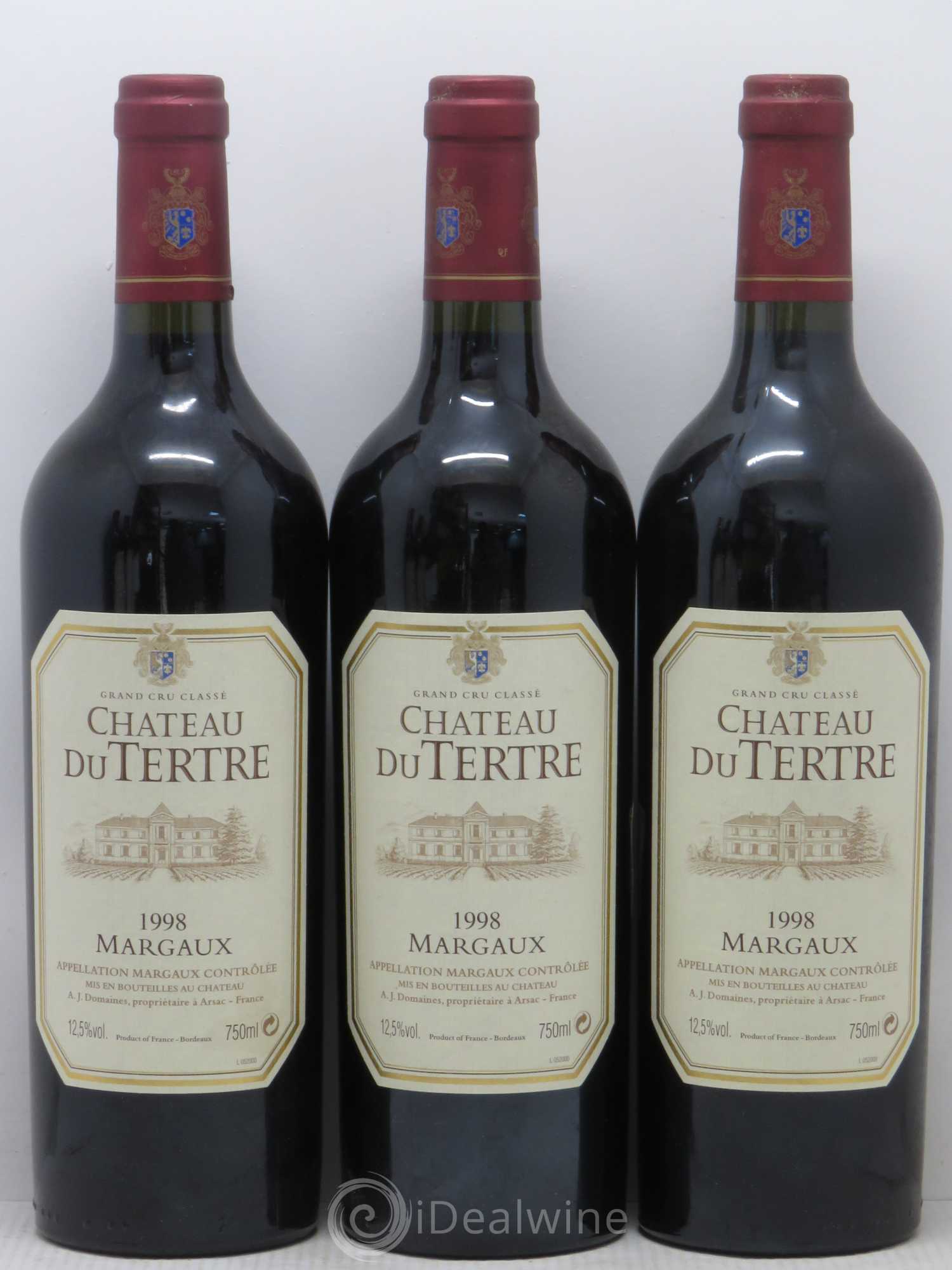 Château du Tertre 5ème Grand Cru Classé 1998 - Lot de 12 bouteilles - 2