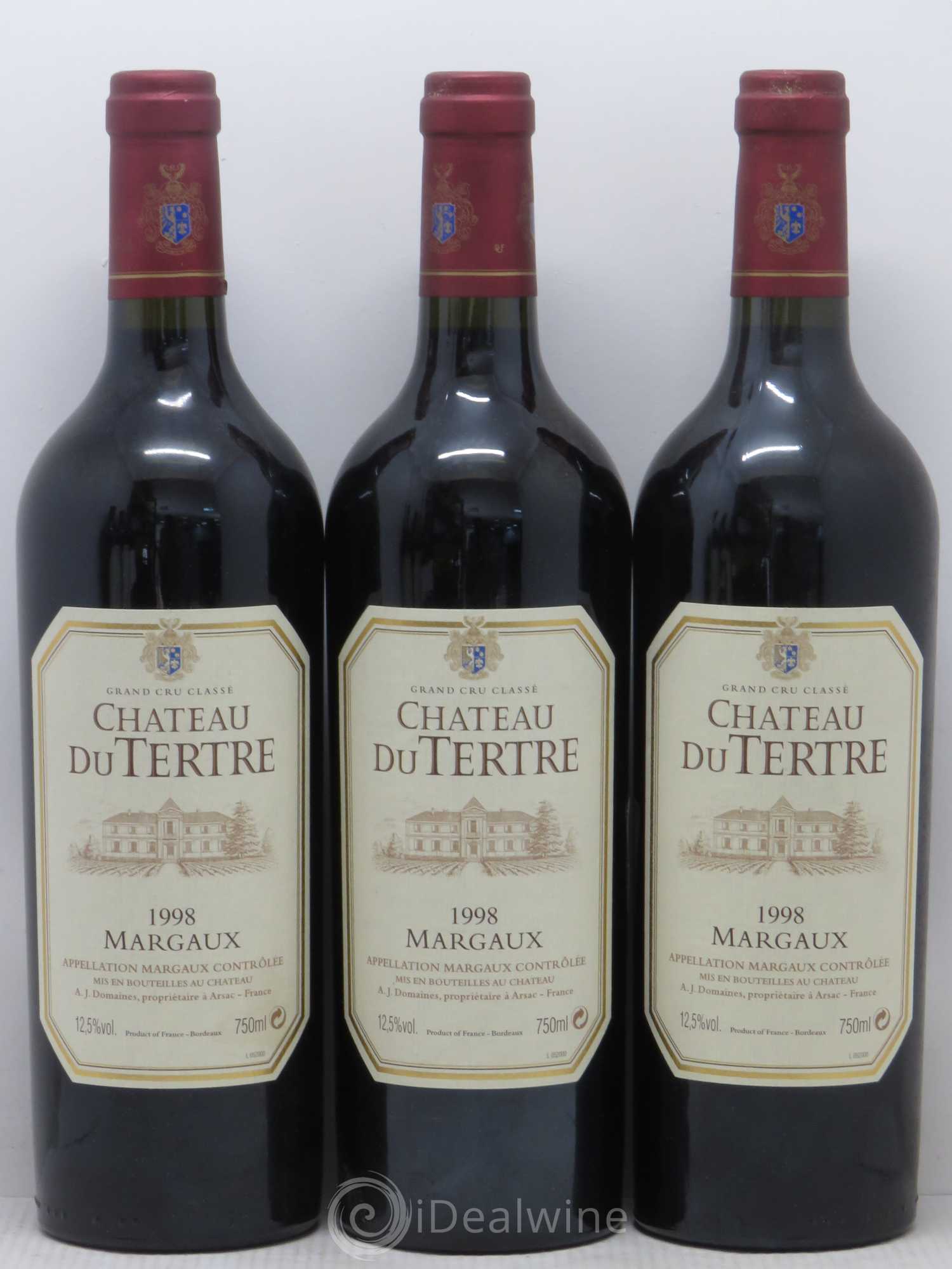 Château du Tertre 5ème Grand Cru Classé 1998 - Lot de 12 bouteilles - 3
