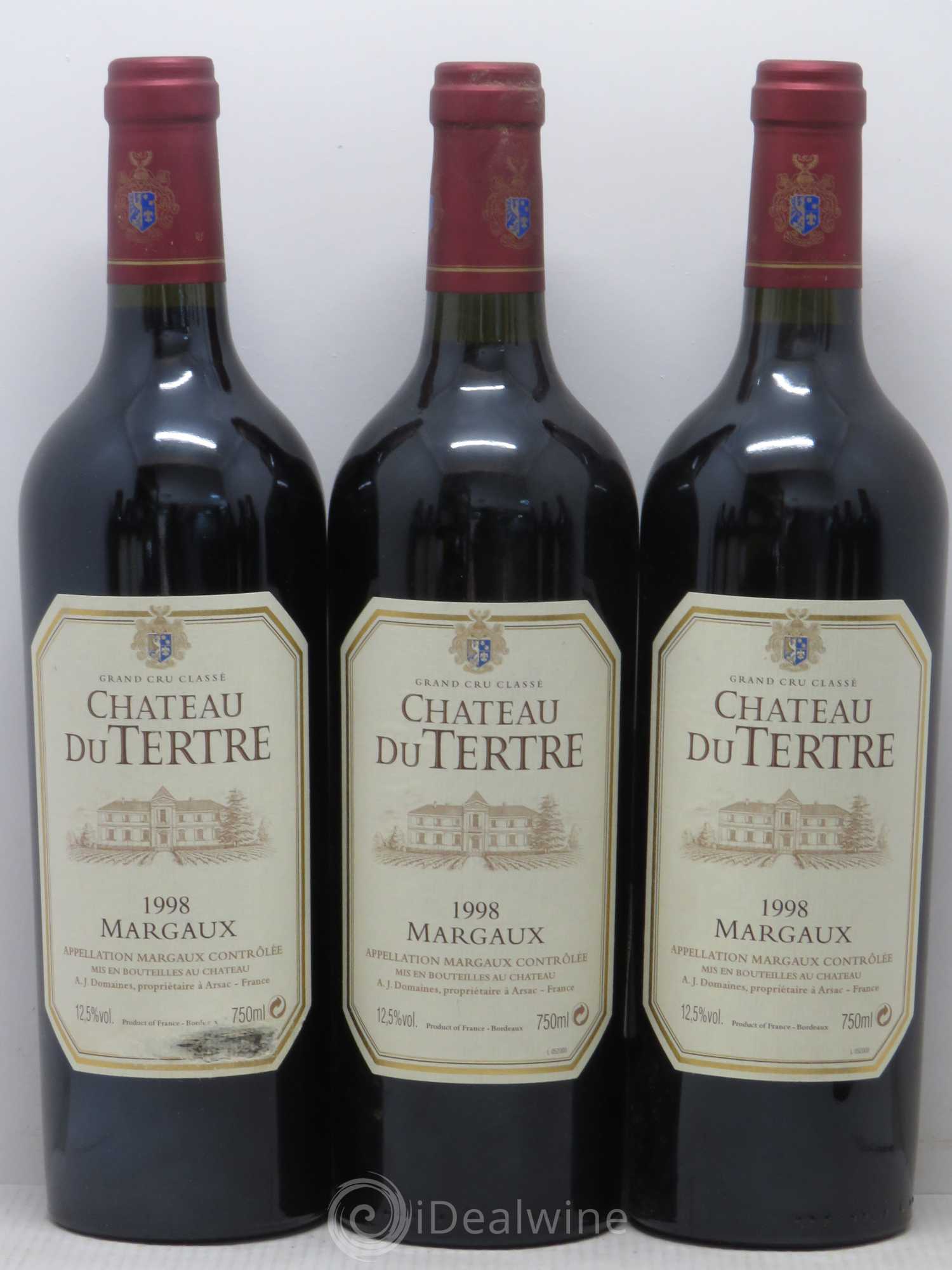 Château du Tertre 5ème Grand Cru Classé 1998 - Lot de 12 bouteilles - 4