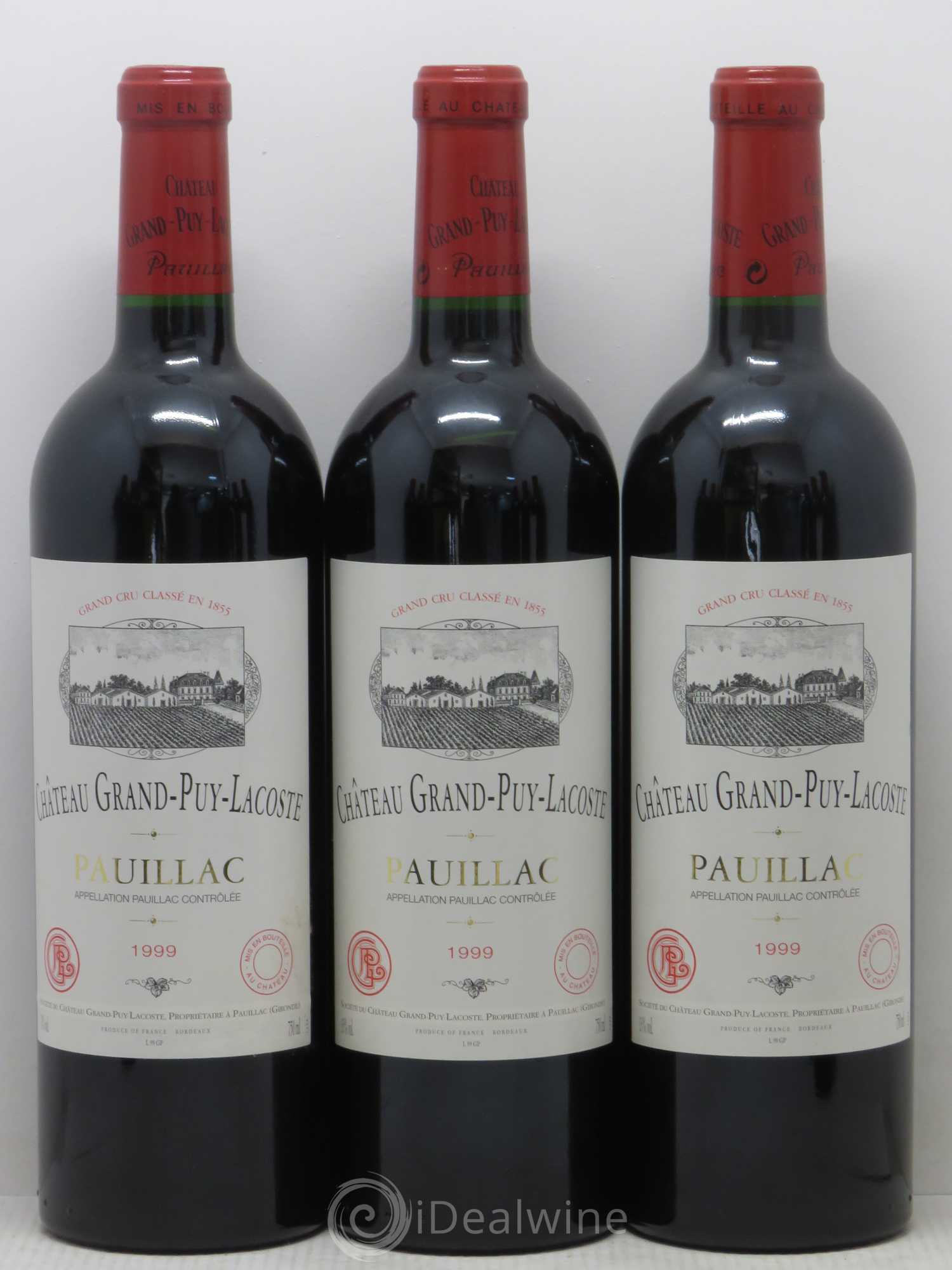 Château Grand Puy Lacoste 5ème Grand Cru Classé 1999 - Lot de 12 bouteilles - 1
