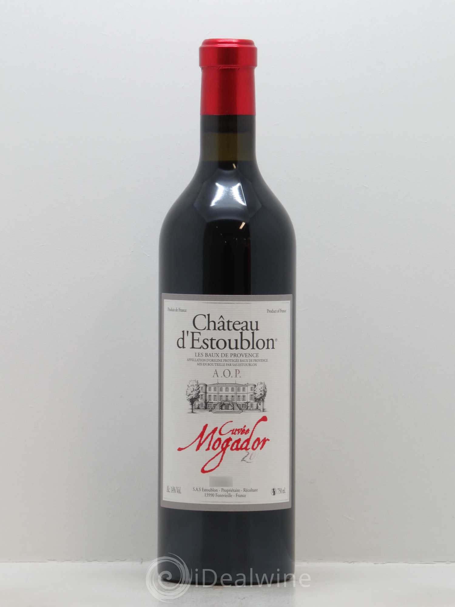 Baux de Provence Cuvée Mogador Château d'Estoublon 2012 - Lot of 1 bottle - 0