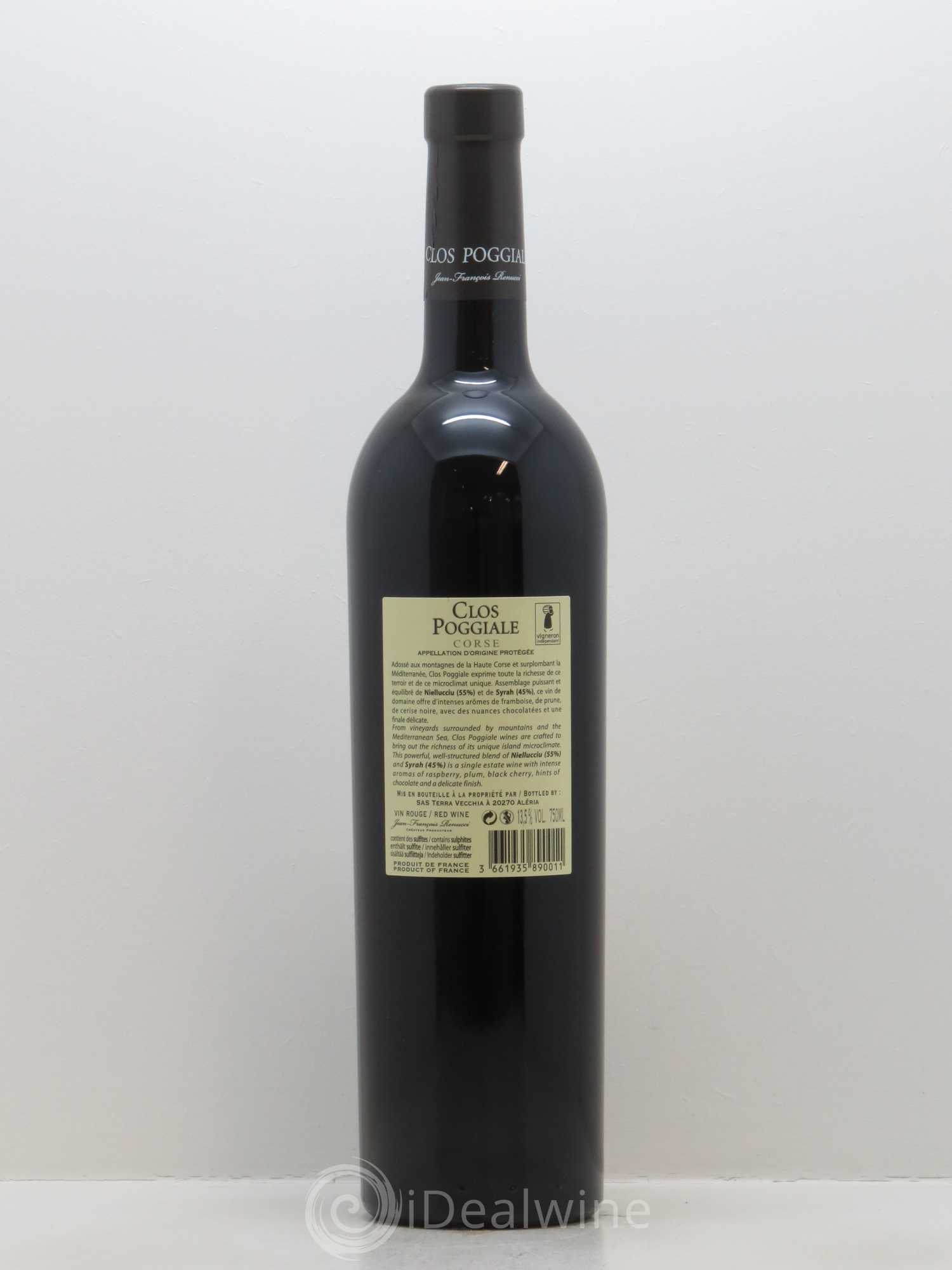 Vin de Corse Clos Poggiale Jean-François Renucci 2015 - Lot de 1 bouteille - 1