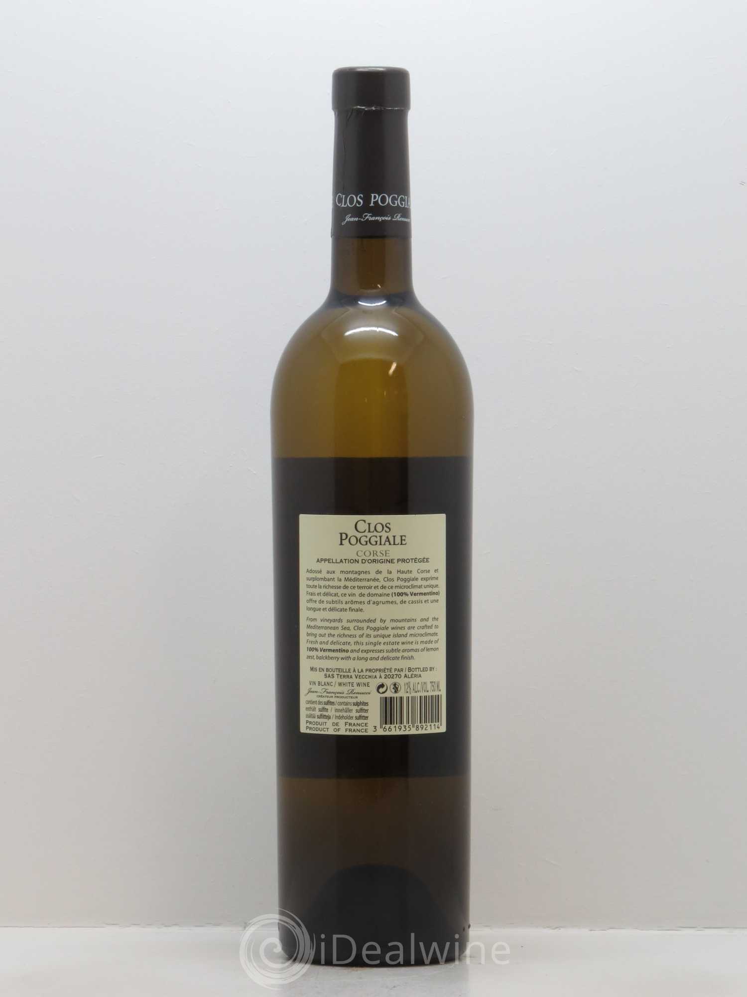 Vin de Corse Clos Poggiale Jean-François Renucci 2016 - Lot de 1 bouteille - 1
