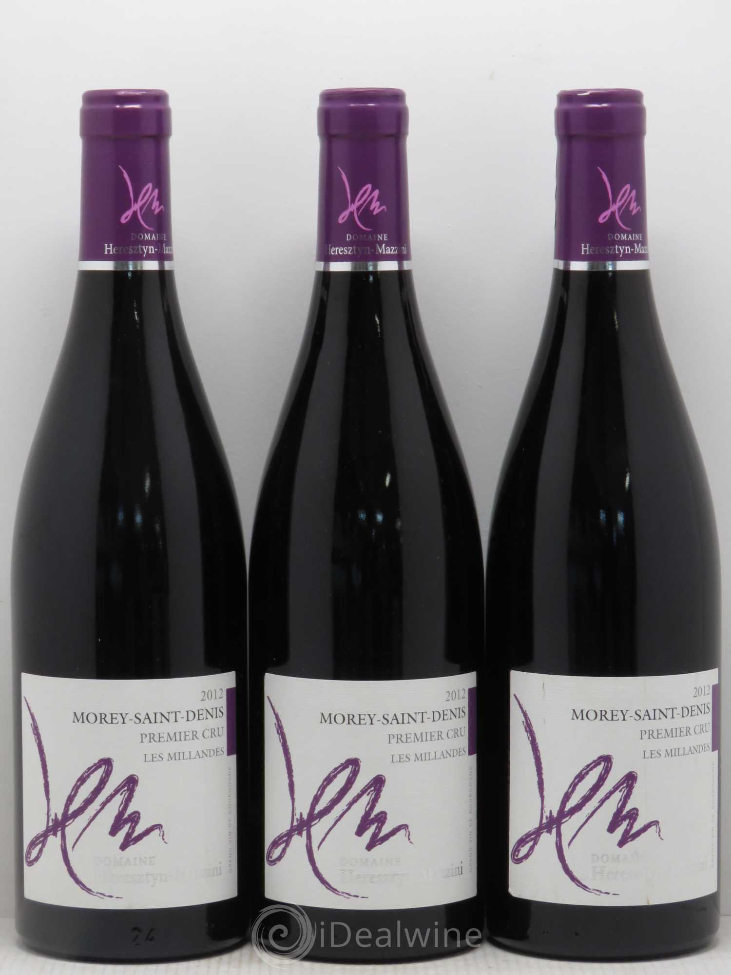 Morey-Saint-Denis 1er Cru Domaine Heresztyn Mazzini Les Millandes 2012 - Posten von 3 Flaschen - 0