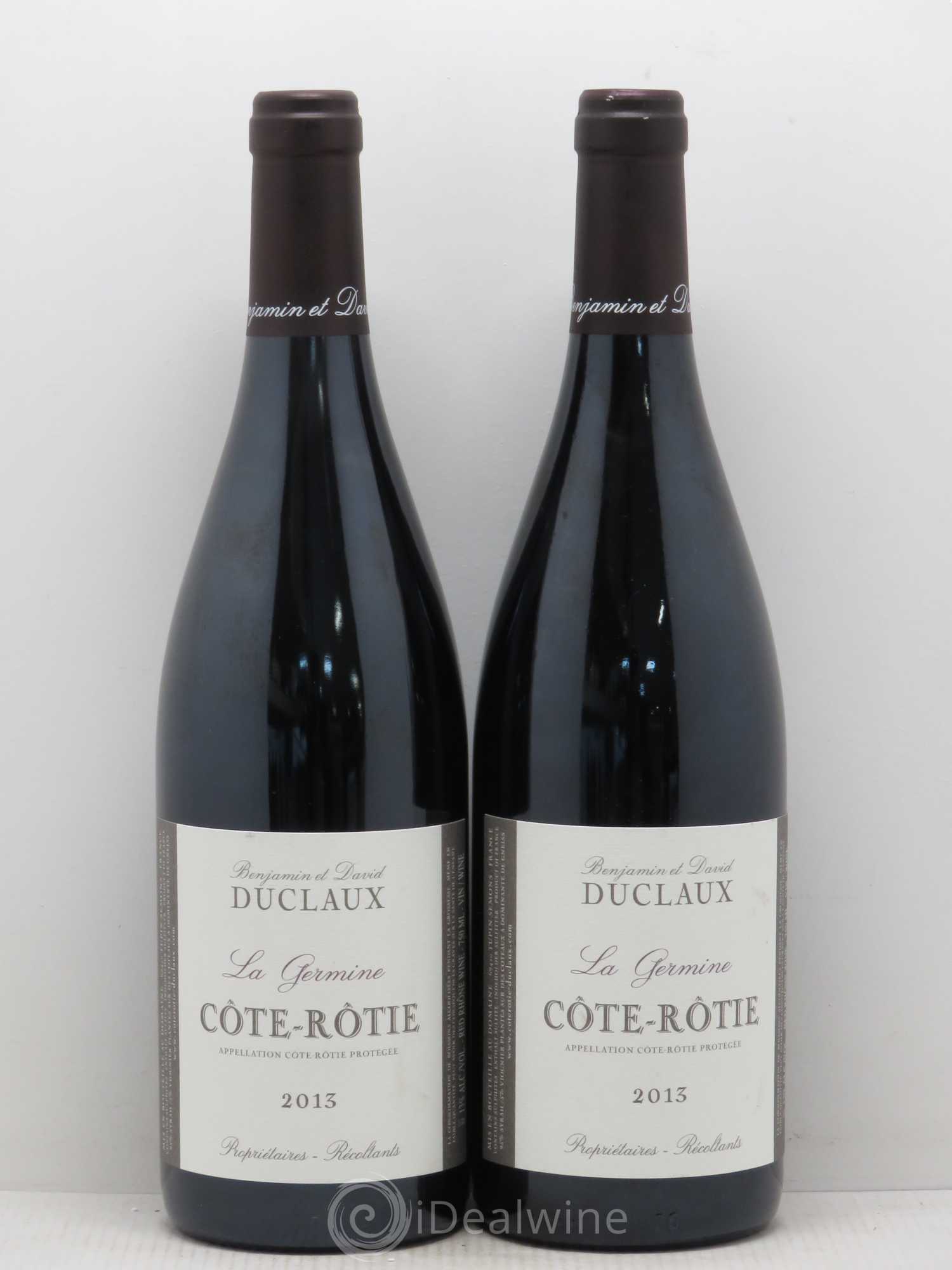 Côte-Rôtie Domaine Duclaux 2013 - Lot de 2 bouteilles - 0
