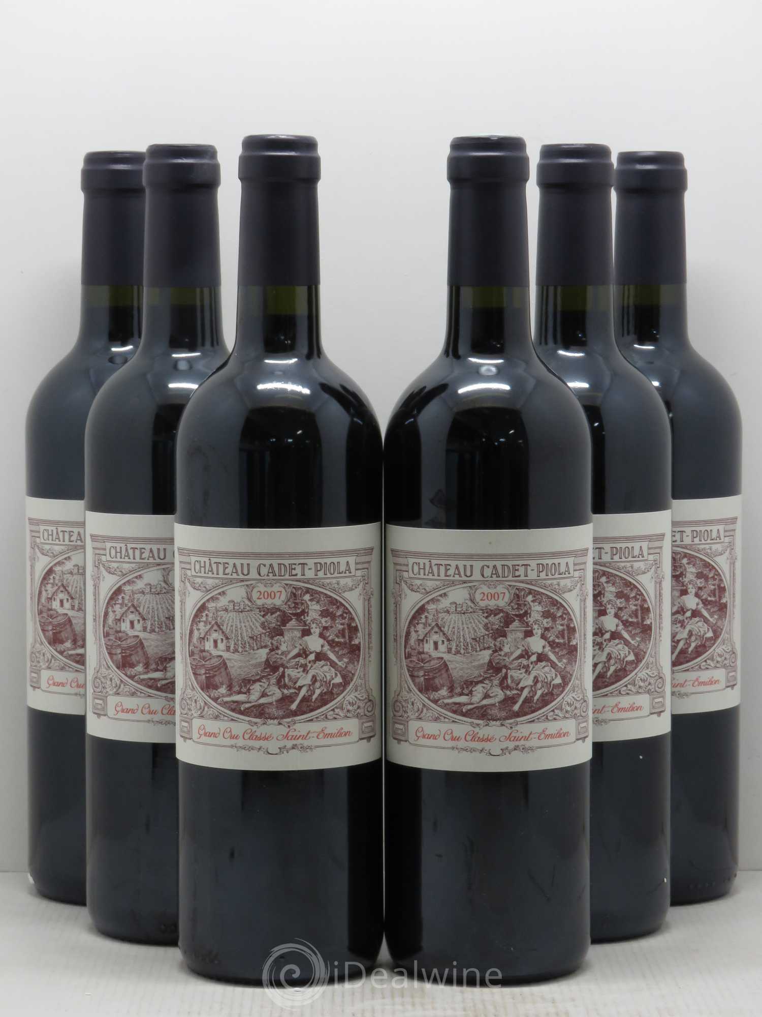 Château Cadet Piola Grand Cru Classé 2007 - Posten von 6 Flaschen - 0
