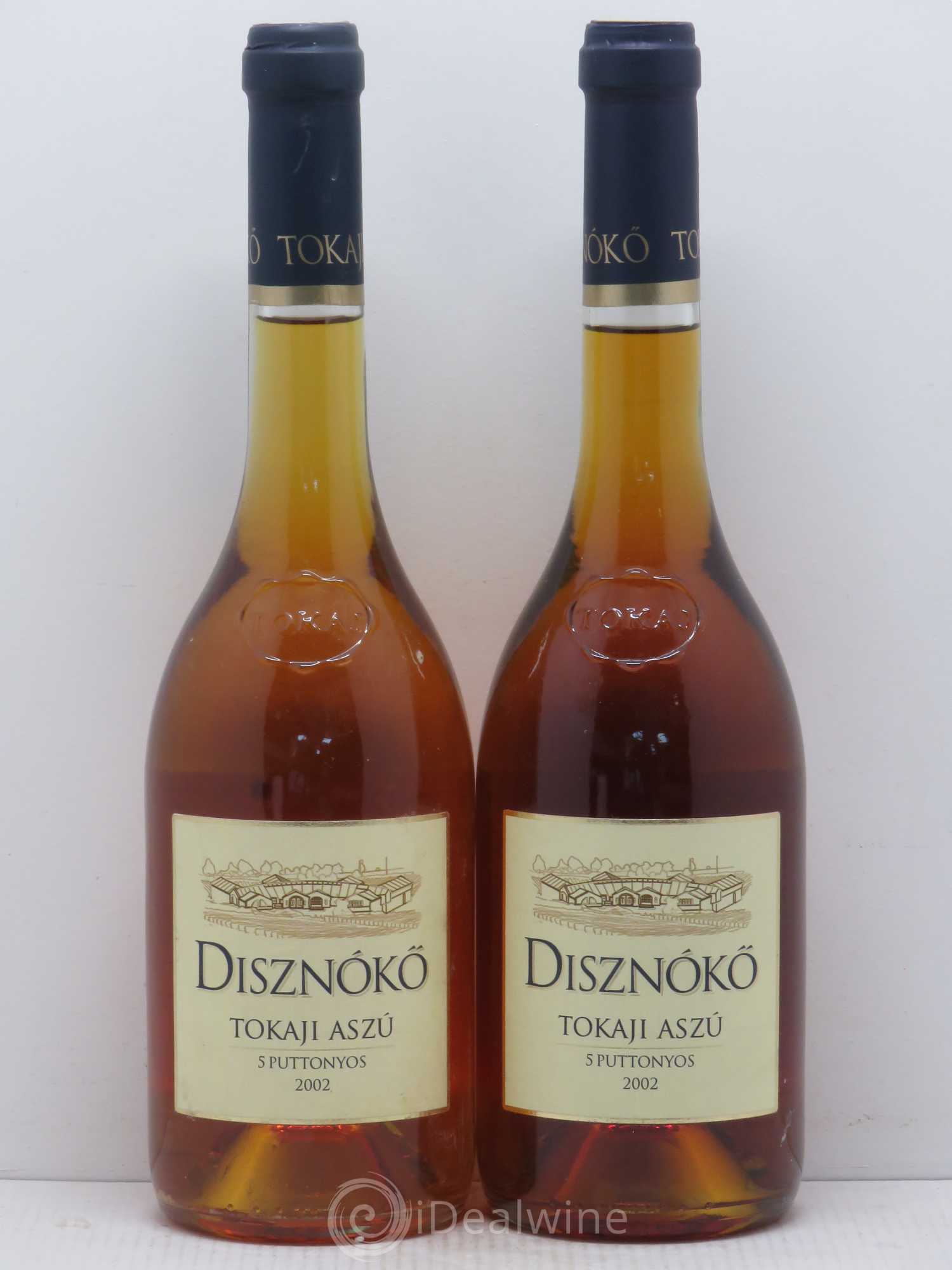 Tokaji Tokay 5 puttonyos - Disznoko (Domaine) 2002 - Posten von 2 Flaschen - 0