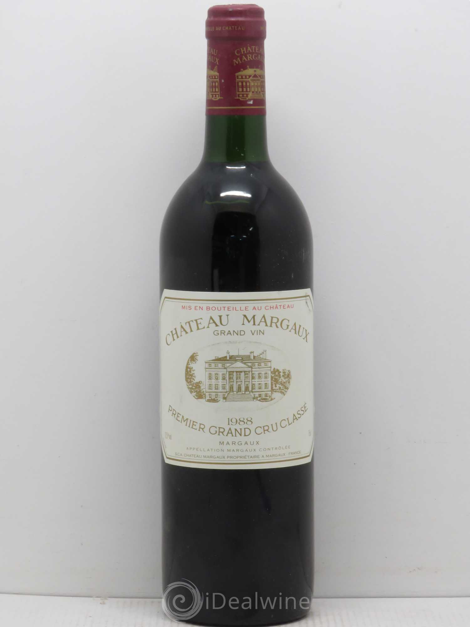 Château Margaux 1er Grand Cru Classé 1988 - Lot de 1 bouteille - 0